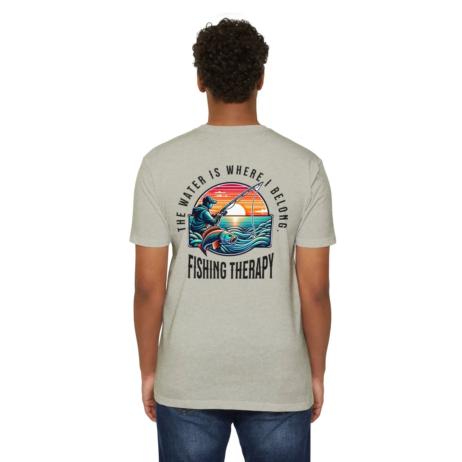 Fishing Therapy T-Shirt, Unisex Tee for Fishermen, Gift for Anglers, Summer Apparel, Outdoor Adventure Wear, Casual Fishing Shirt Printify