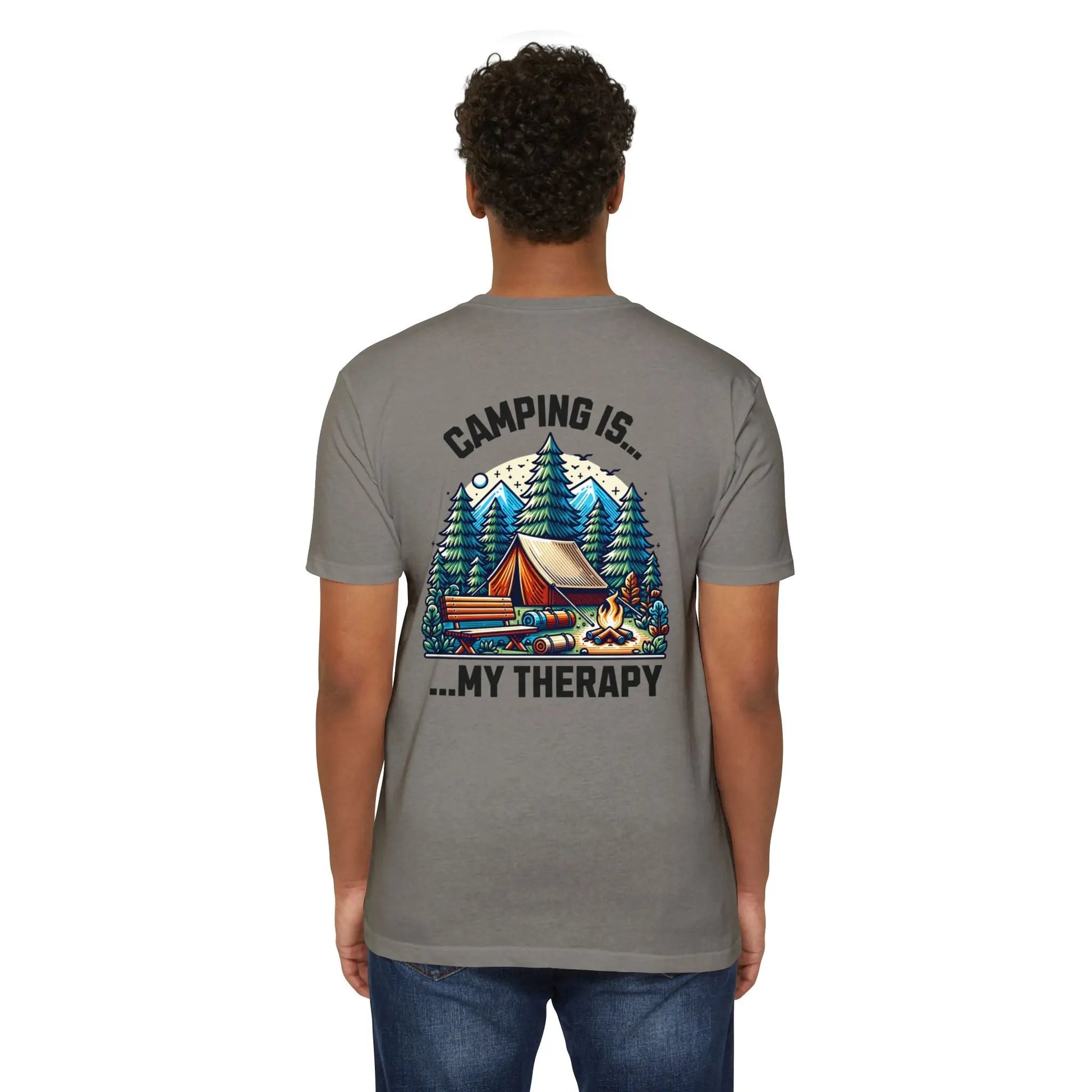 Camping Therapy Unisex T-Shirt | Nature Lover Gift | Adventure Tee | Outdoor Activities Shirt | Perfect for Camping Enthusiasts Printify