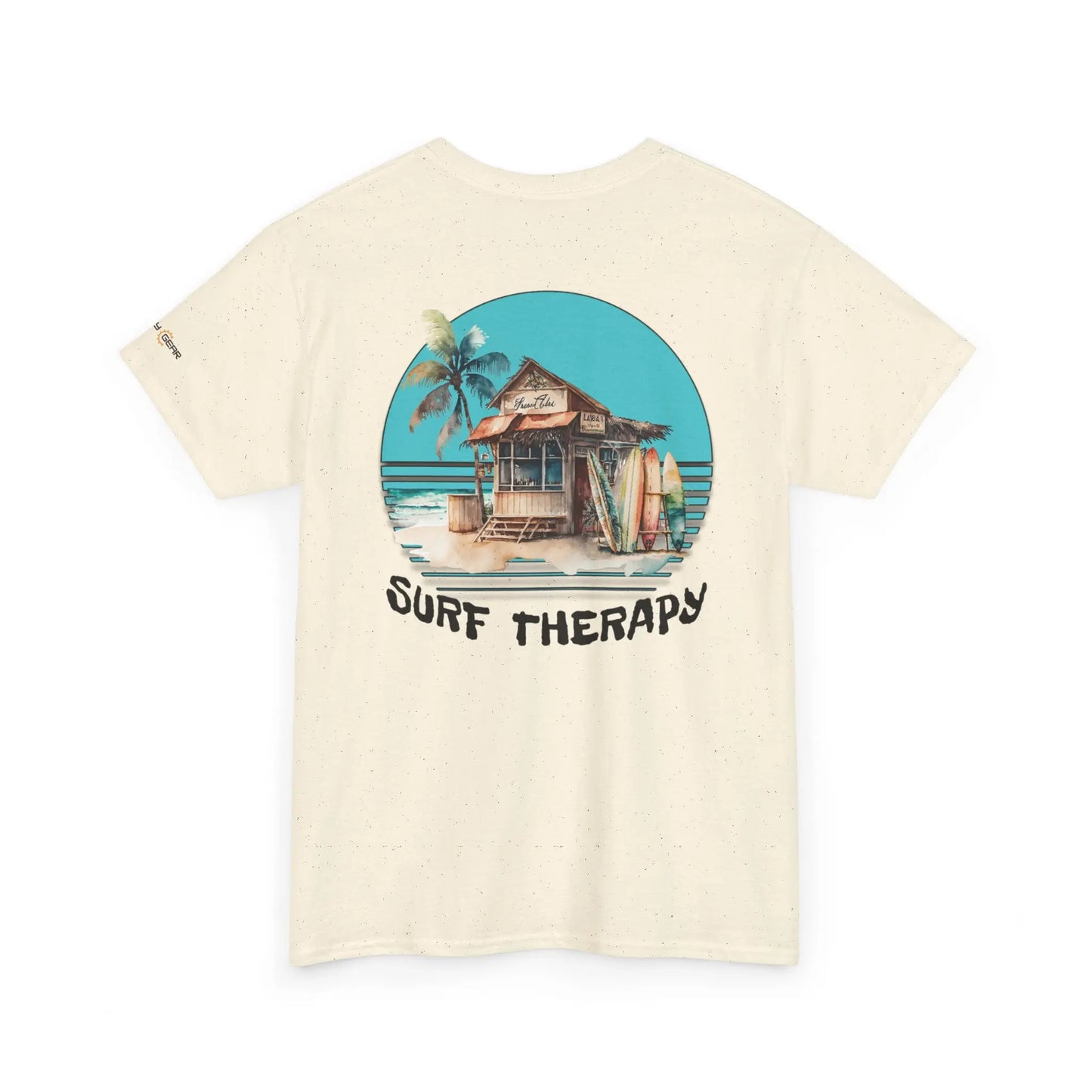 Surf Therapy Unisex Heavy Cotton Tee - Beach Vibes Clothing, Summer Casual Wear, Gift for Surfers Printify
