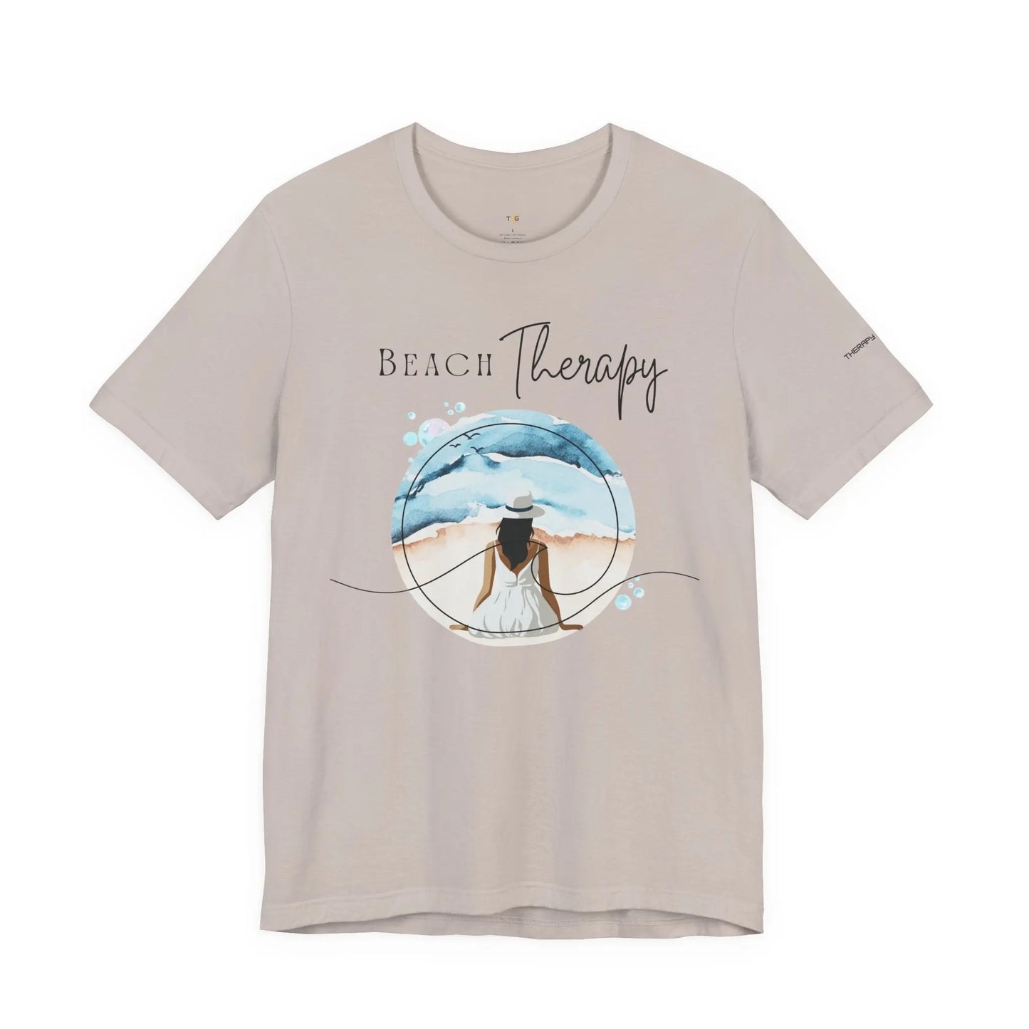 Beach Therapy Tee, Summer T-Shirt, Relaxation Shirt, Beach Vibes Apparel, Vacation Wear, Travel Clothes Printify