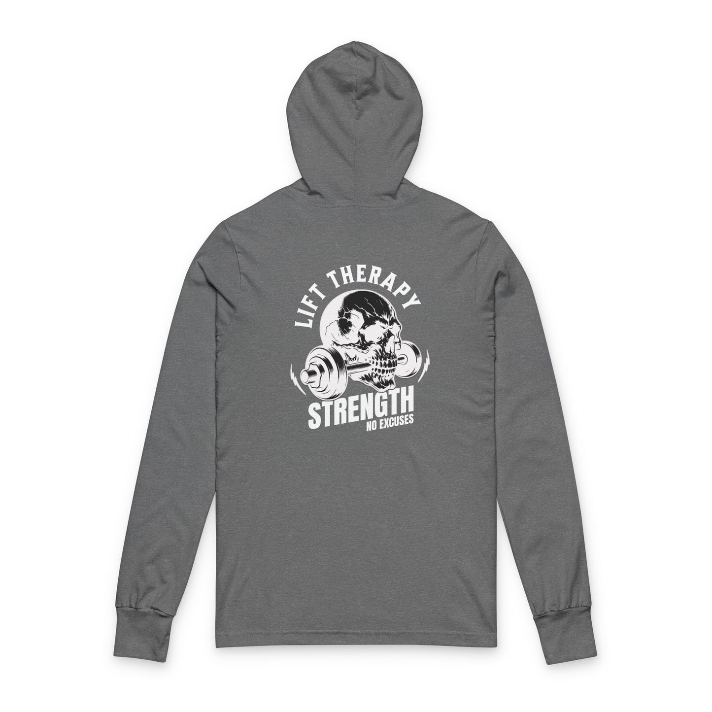Strength Gym Hoodie — 'Lift Heavy' Skull Weightlifting Sweatshirt