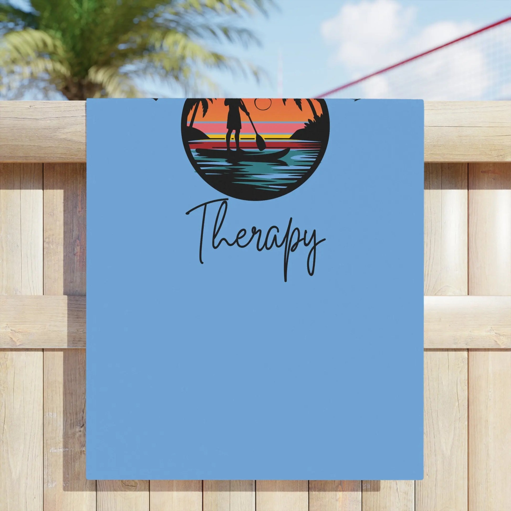 Paddle Boarding Therapy Beach Towel - Perfect for Summer Fun Printify