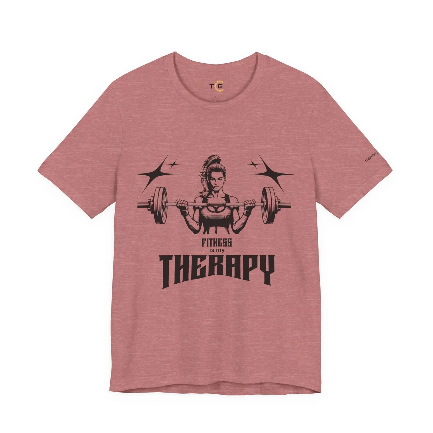 Fitness Therapy Tee, Unisex Workout Shirt, Gym Apparel, Gift for Fitness Enthusiasts, Casual Wear, Motivational Top Printify