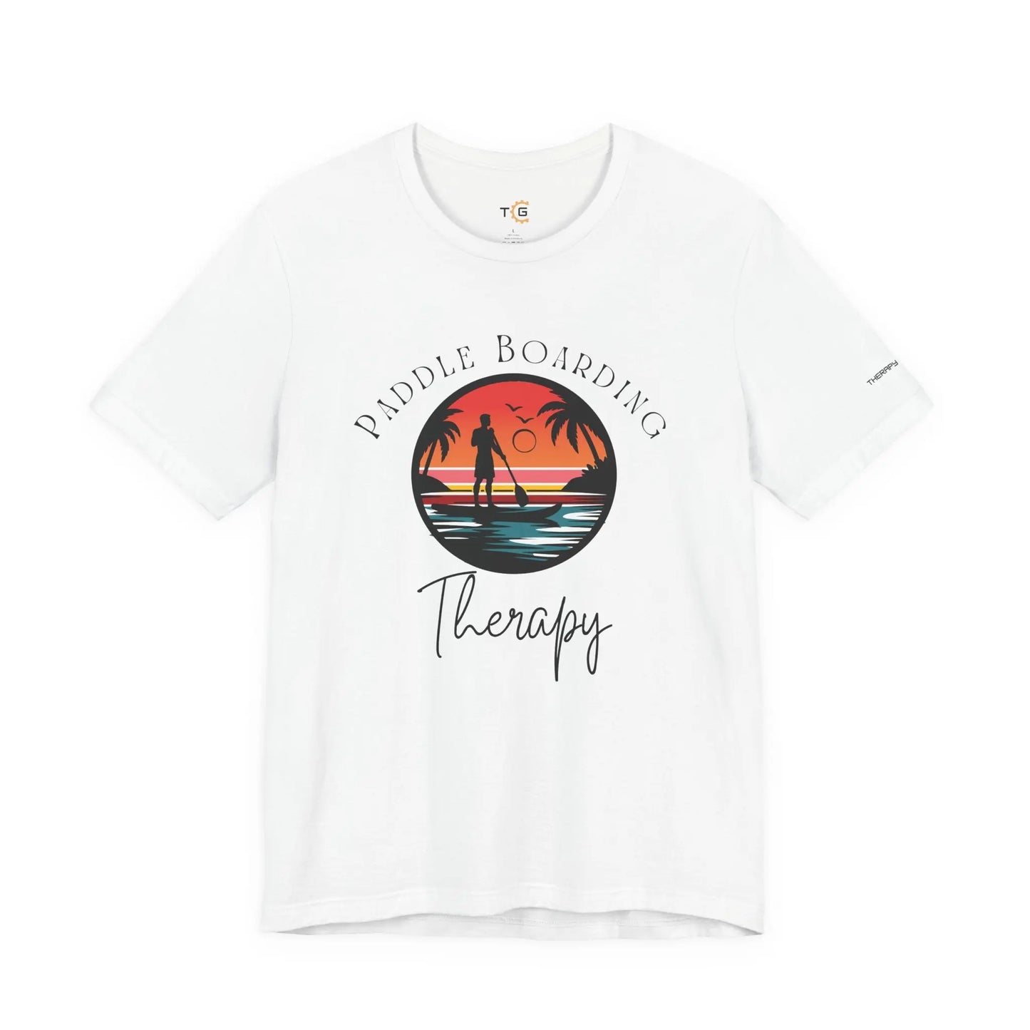 Paddle Boarding Therapy Tee, Relaxation Shirt, Beach Lover Gift, Summer Vibes Clothing, Outdoor Adventure T-Shirt, Water Sports Apparel Printify