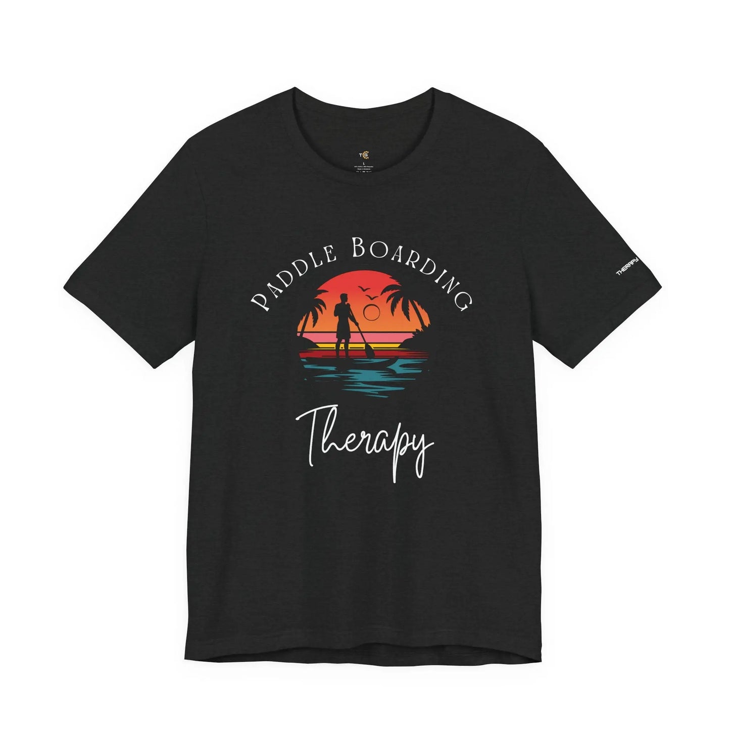 Paddle Boarding Therapy Tee, Relaxation Shirt, Beach Lover Gift, Summer Vibes Clothing, Outdoor Adventure T-Shirt, Water Sports Apparel Printify