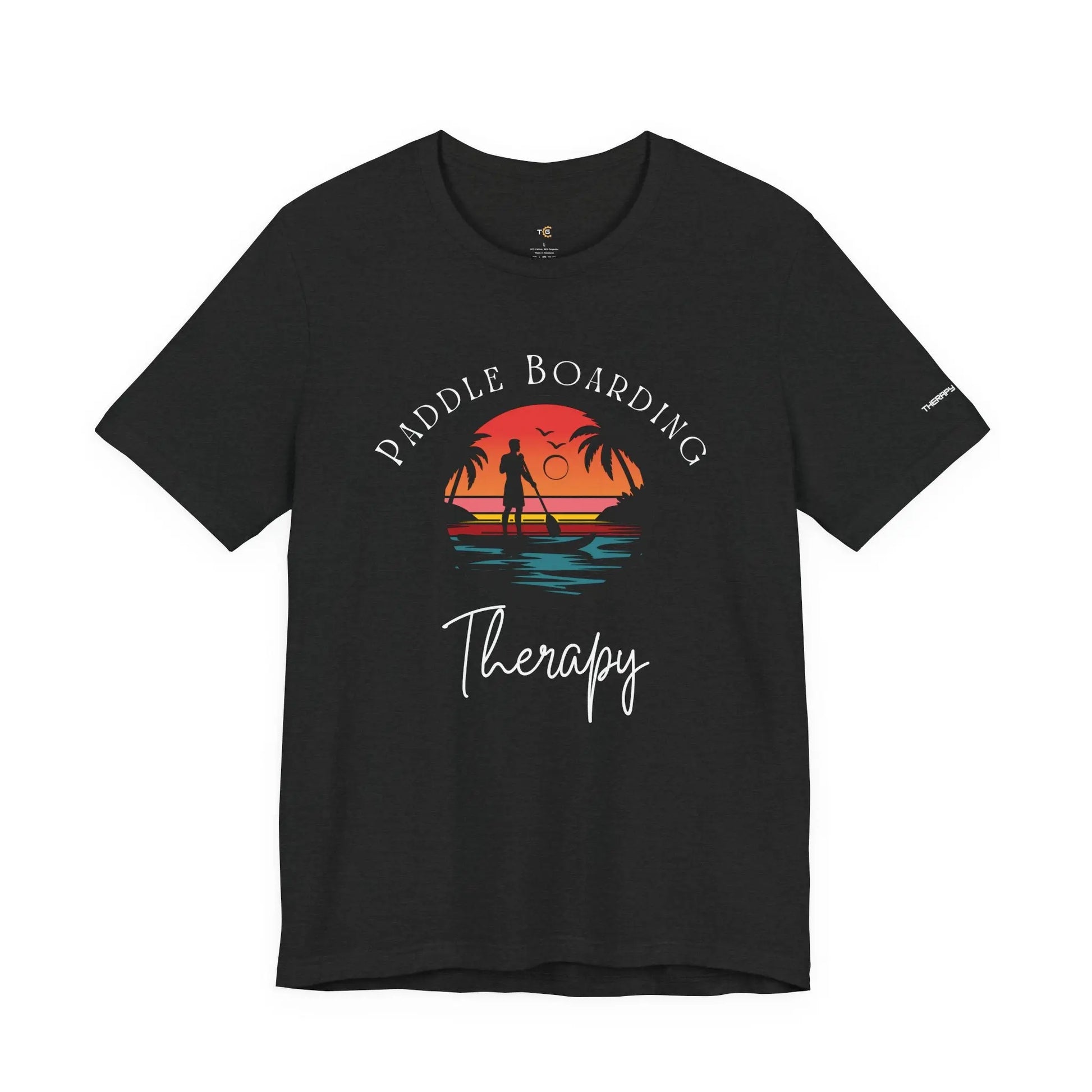 Paddle Boarding Therapy Tee, Relaxation Shirt, Beach Lover Gift, Summer Vibes Clothing, Outdoor Adventure T-Shirt, Water Sports Apparel Printify
