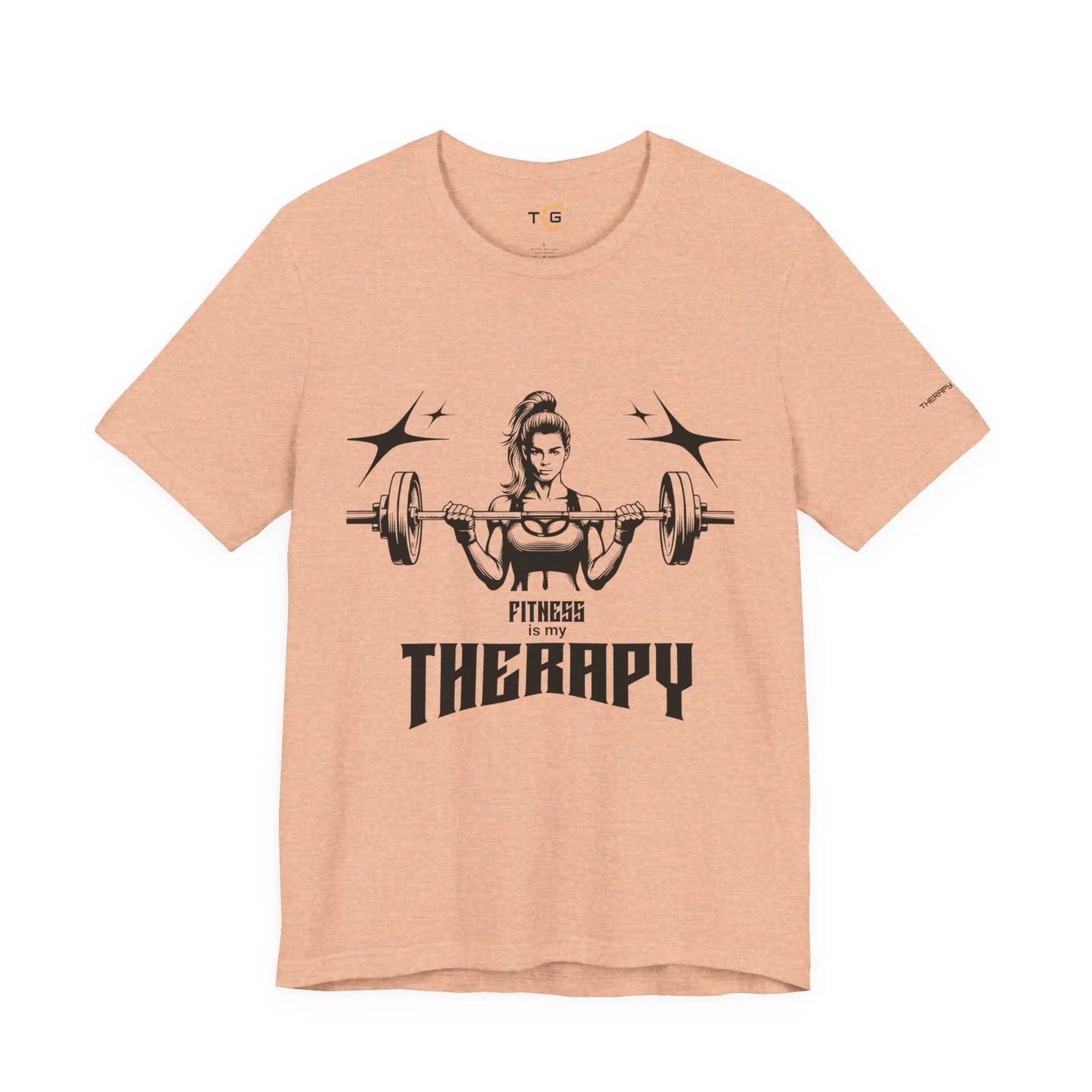 Fitness Therapy Tee, Unisex Workout Shirt, Gym Apparel, Gift for Fitness Enthusiasts, Casual Wear, Motivational Top Printify