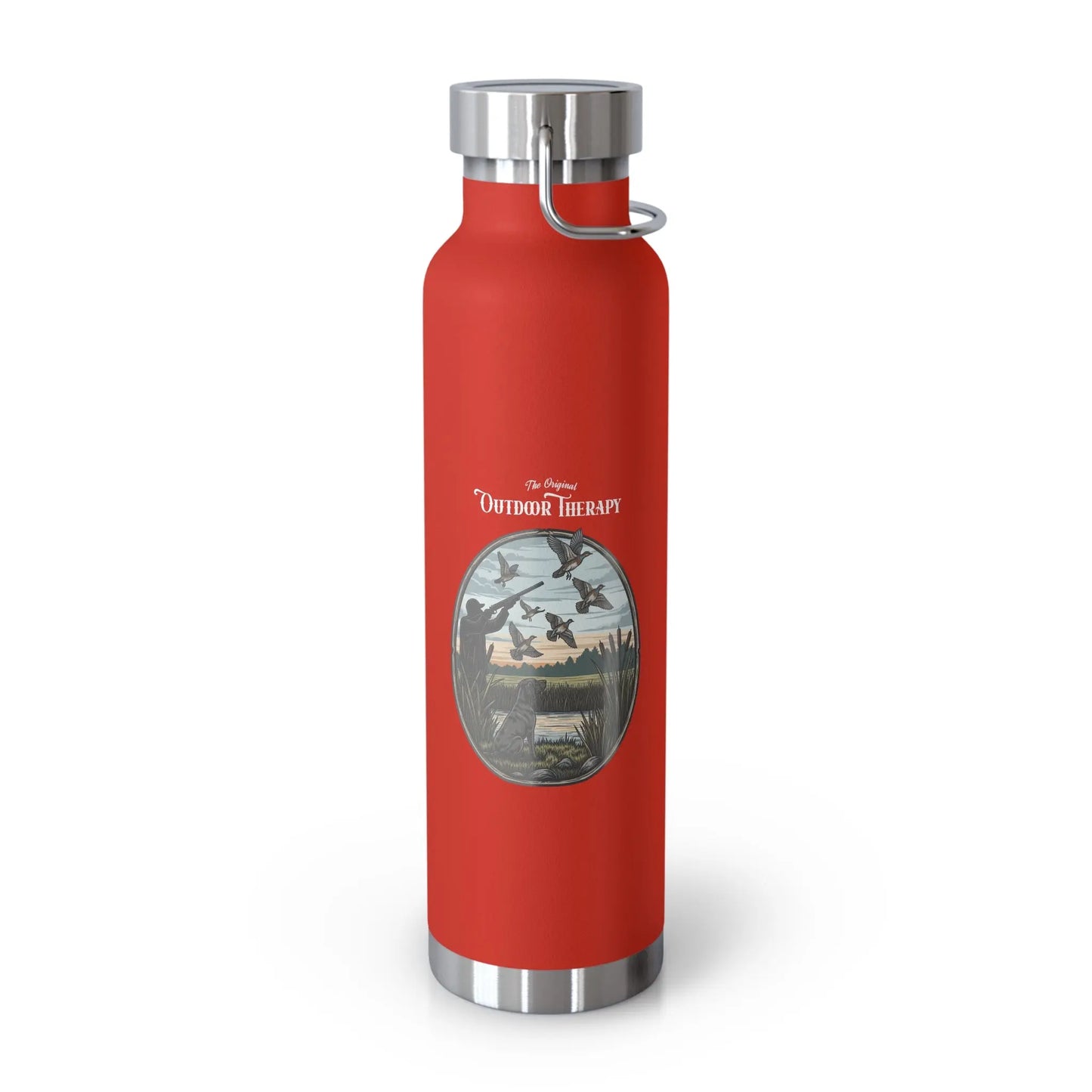Nature-Inspired Copper Insulated Water Bottle, 22oz, Eco-Friendly Hydration, Perfect for Travel, Hiking, Outdoors, Gifts for Nature Lovers Printify