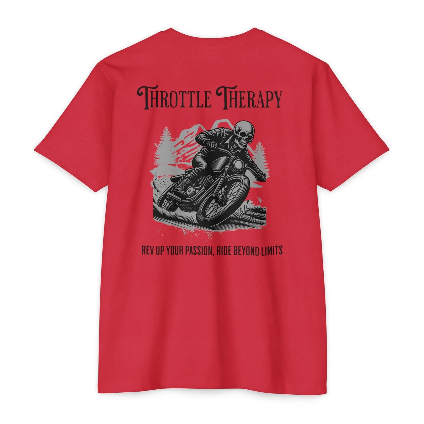 Throttle Therapy Unisex Heavy Cotton Tee - Motorcycle Lover Gift, Biker Shirt, Adventure Apparel, Casual Wear, Gift for Him Printify