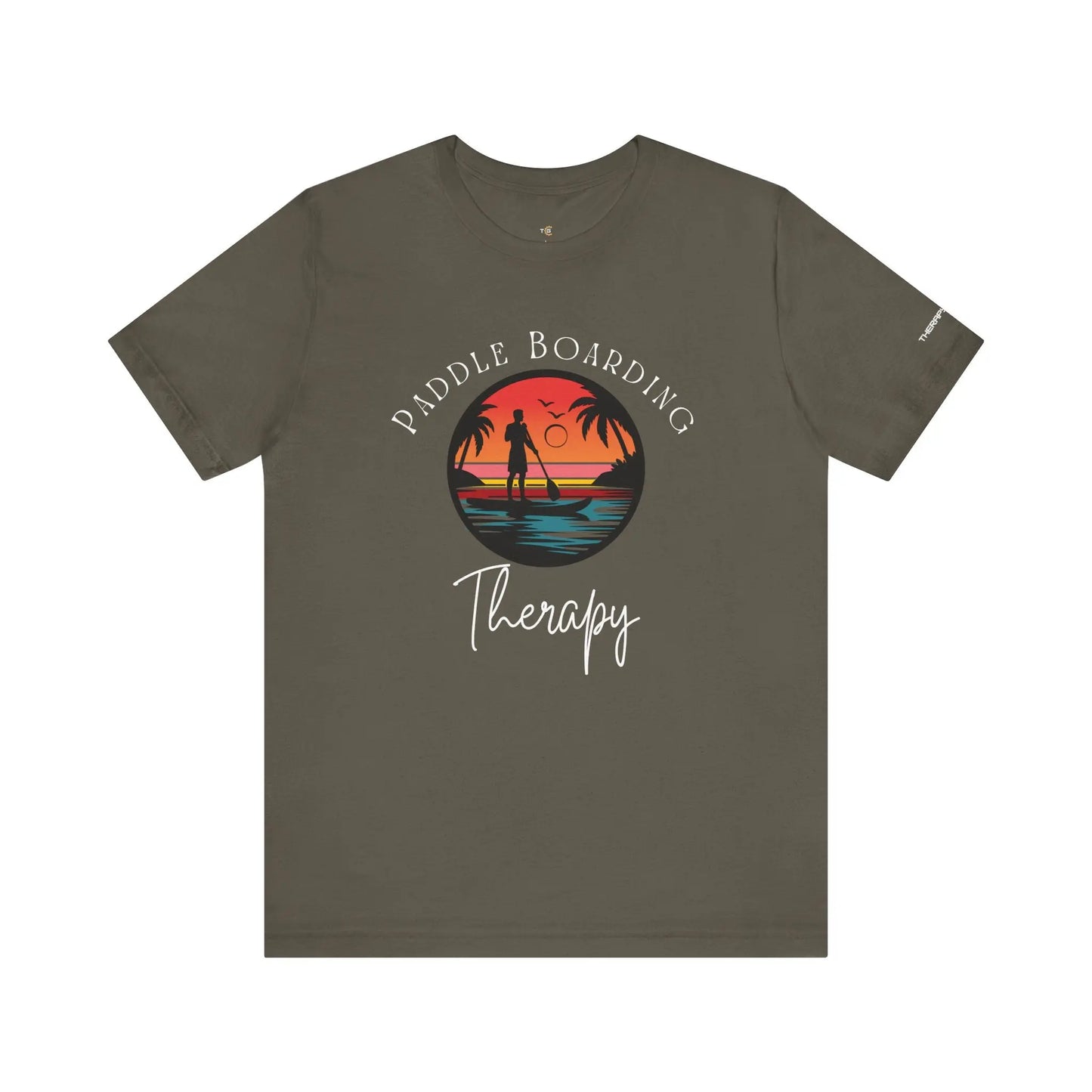Paddle Boarding Therapy Tee, Relaxation Shirt, Beach Lover Gift, Summer Vibes Clothing, Outdoor Adventure T-Shirt, Water Sports Apparel Printify