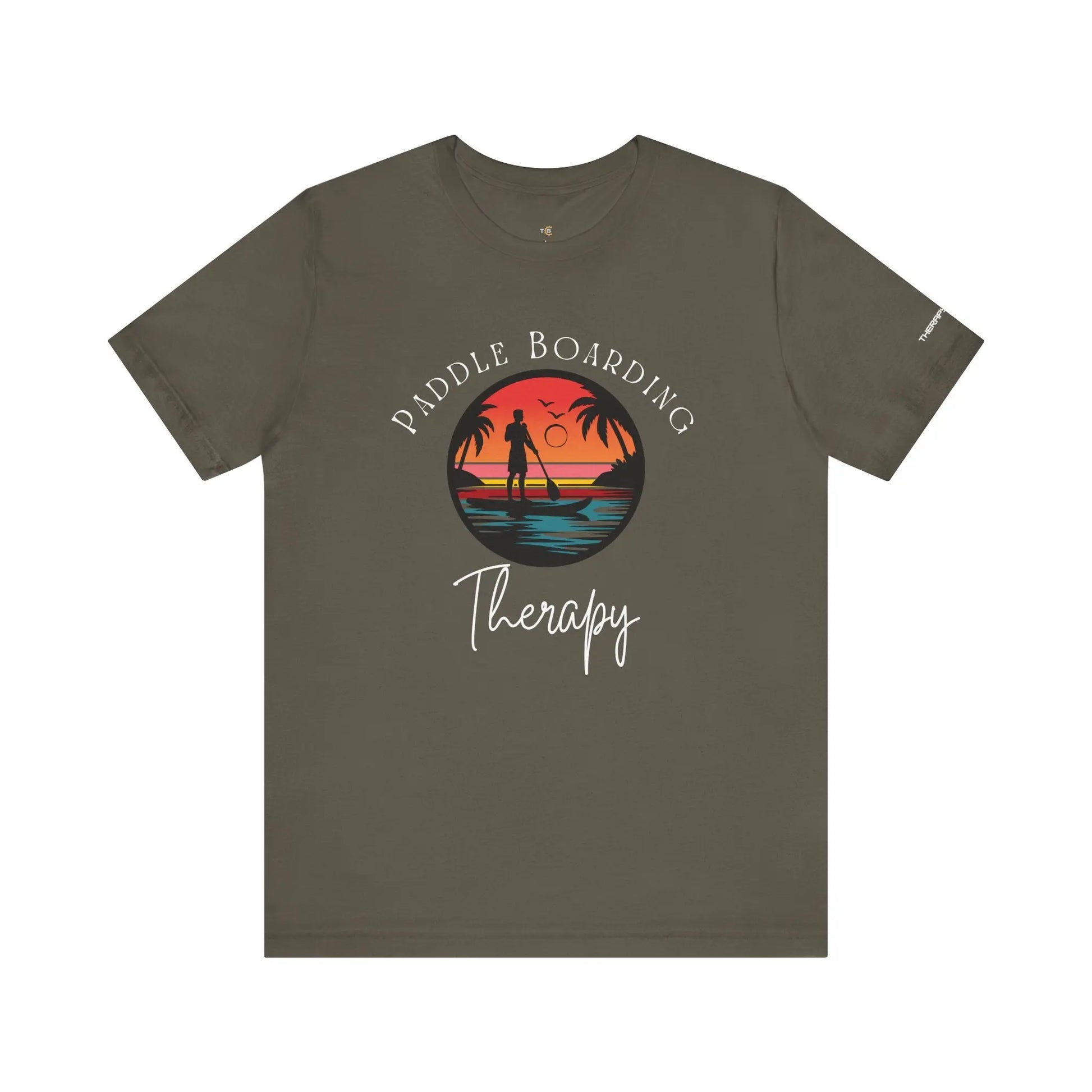 Paddle Boarding Therapy Tee, Relaxation Shirt, Beach Lover Gift, Summer Vibes Clothing, Outdoor Adventure T-Shirt, Water Sports Apparel Printify