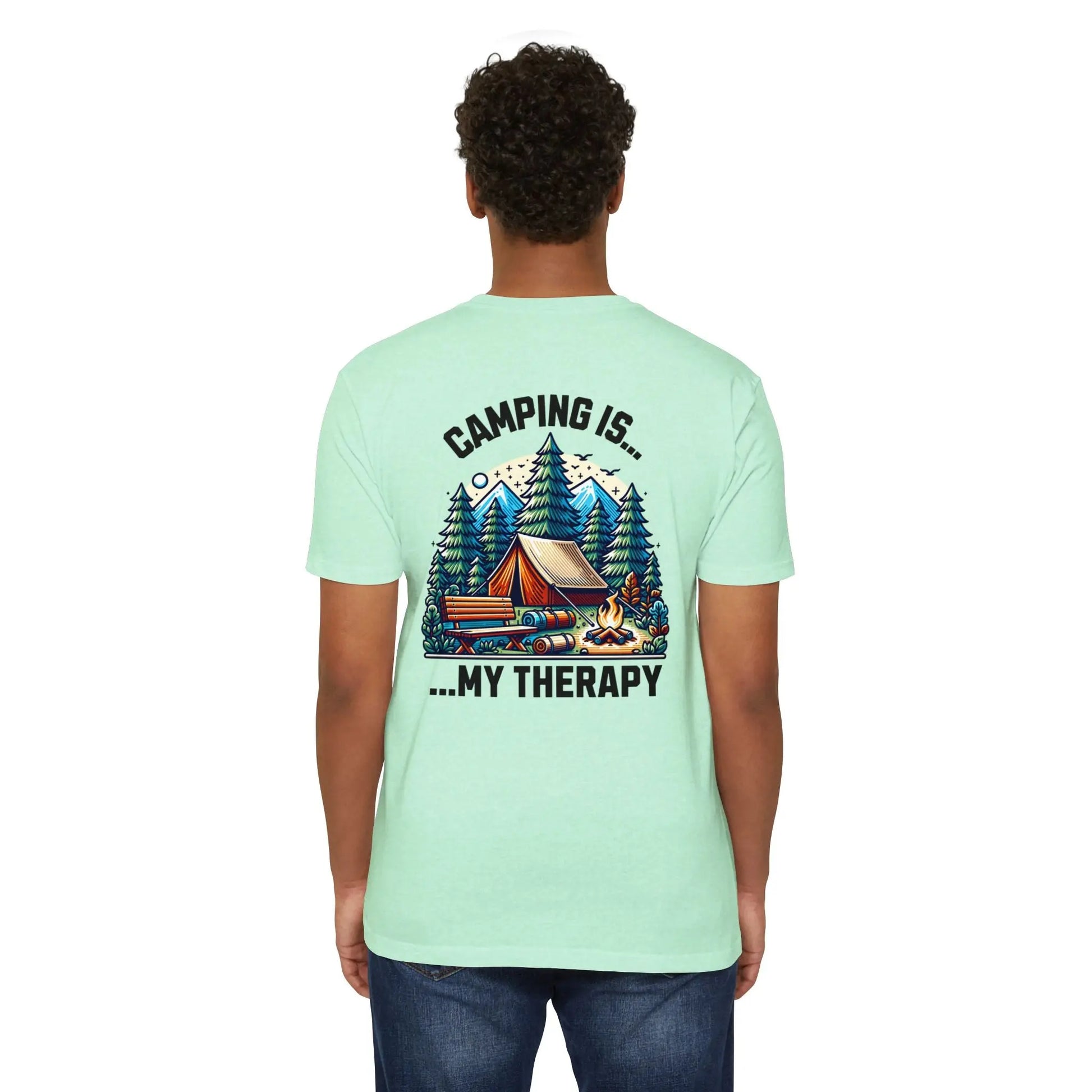 Camping Therapy Unisex T-Shirt | Nature Lover Gift | Adventure Tee | Outdoor Activities Shirt | Perfect for Camping Enthusiasts Printify
