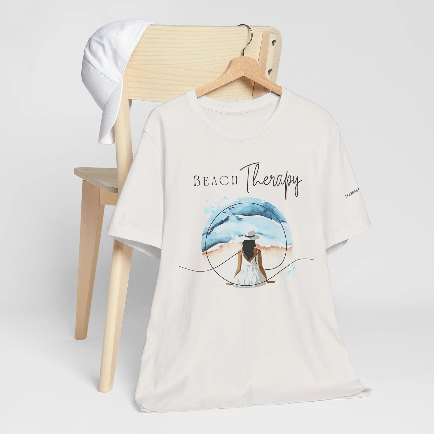 Beach Therapy Tee, Summer T-Shirt, Relaxation Shirt, Beach Vibes Apparel, Vacation Wear, Travel Clothes Printify