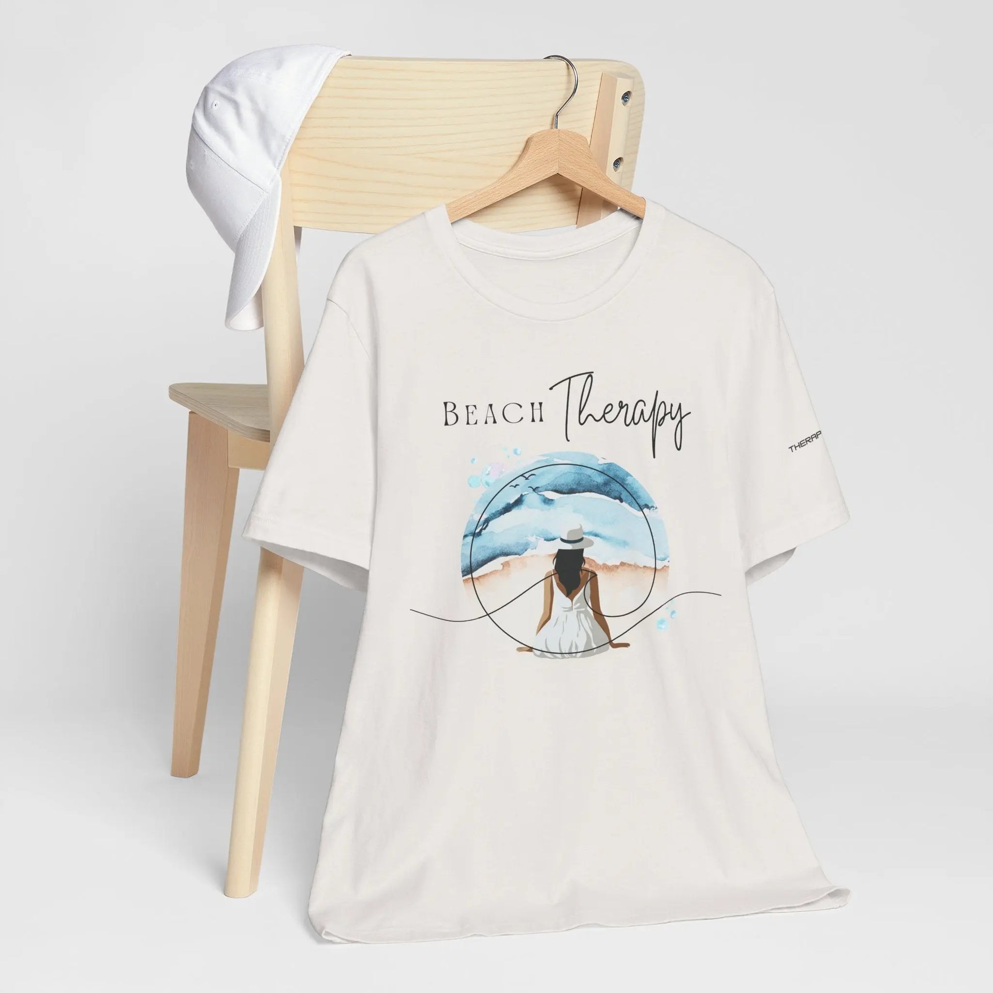 Beach Therapy Tee, Summer T-Shirt, Relaxation Shirt, Beach Vibes Apparel, Vacation Wear, Travel Clothes Printify