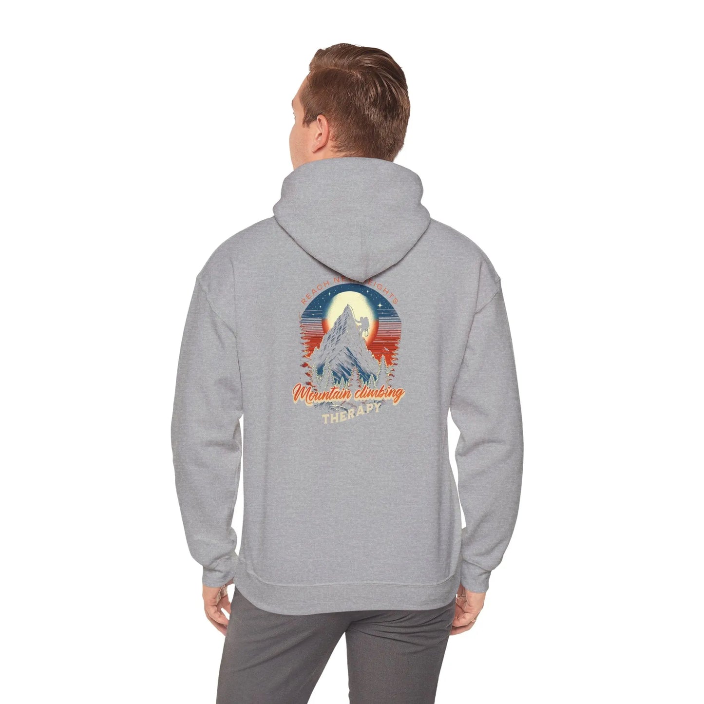 Outdoor Adventure Therapy Hoodie, Motivational Sweatshirt, Gift for Hikers, Camping Apparel, Cozy Casual Wear Printify