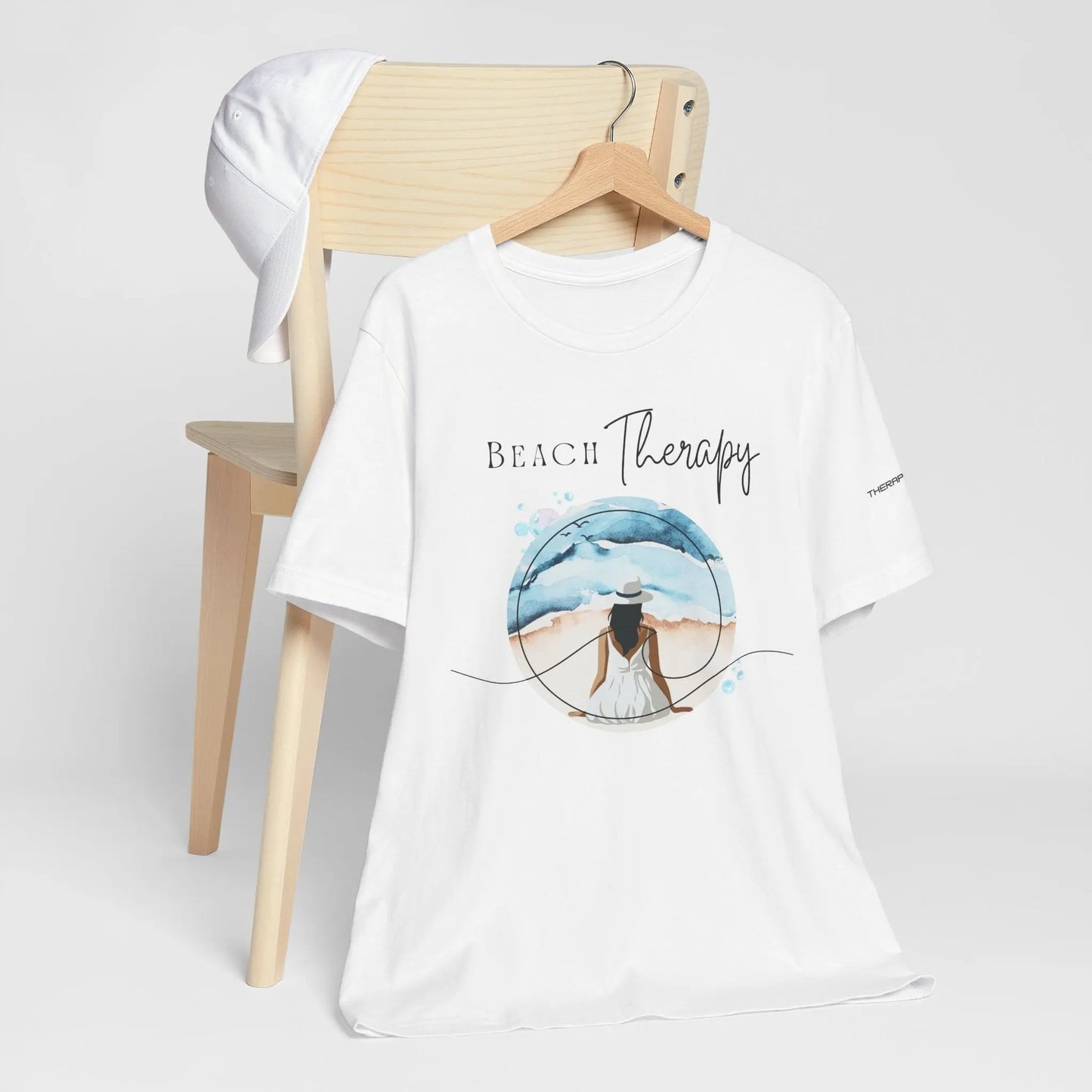 Beach Therapy Tee, Summer T-Shirt, Relaxation Shirt, Beach Vibes Apparel, Vacation Wear, Travel Clothes Printify