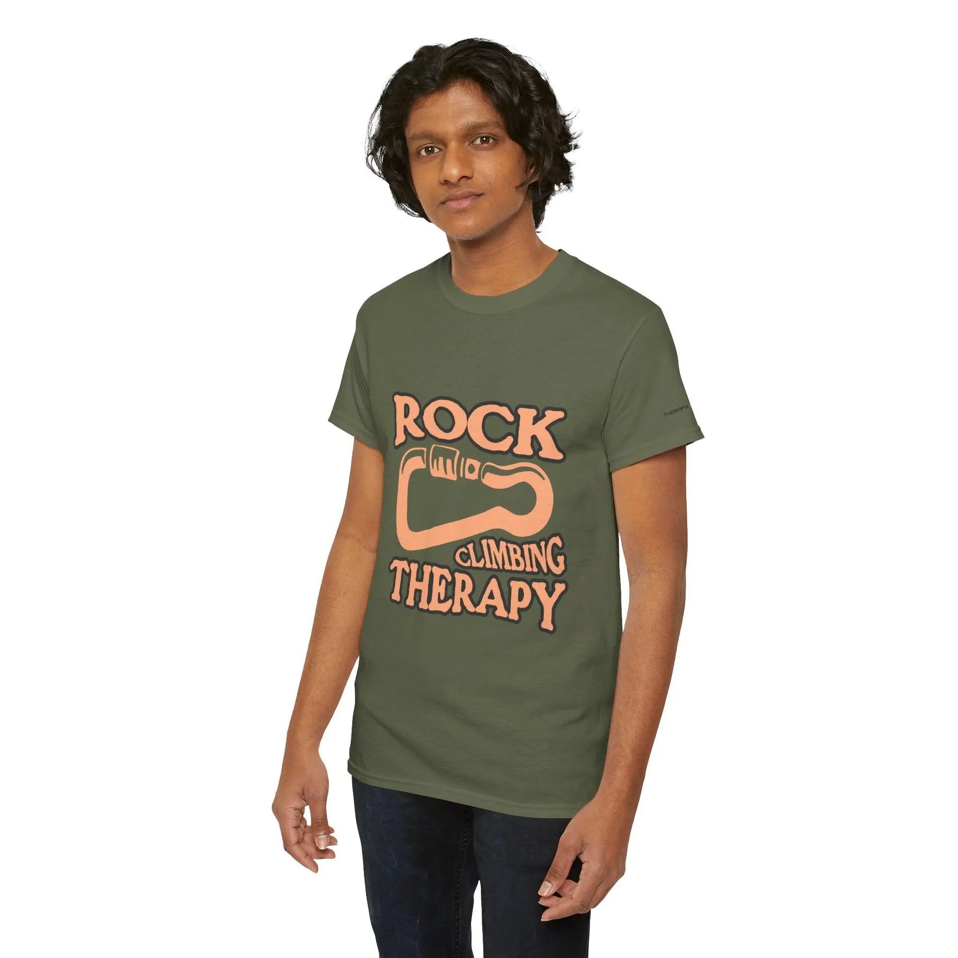Rock Climbing Therapy Tee, Climber T-Shirt, Outdoor Enthusiast Gift, Adventure Apparel, Sport Shirt, Motivational Climbing Top Printify