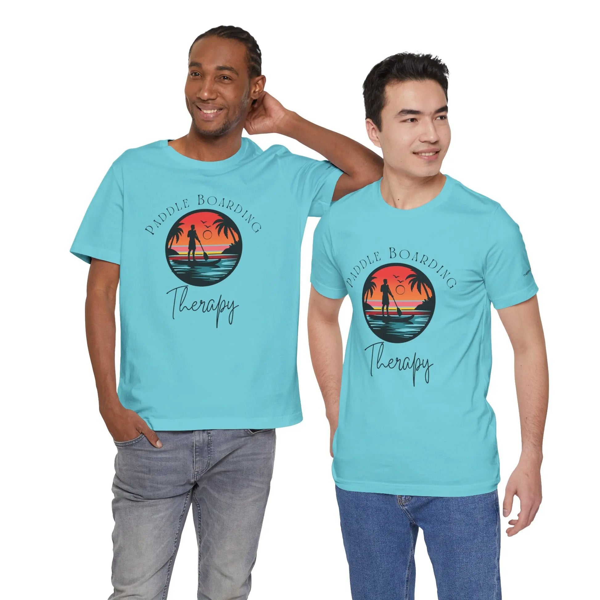 Paddle Boarding Therapy Tee, Relaxation Shirt, Beach Lover Gift, Summer Vibes Clothing, Outdoor Adventure T-Shirt, Water Sports Apparel Printify