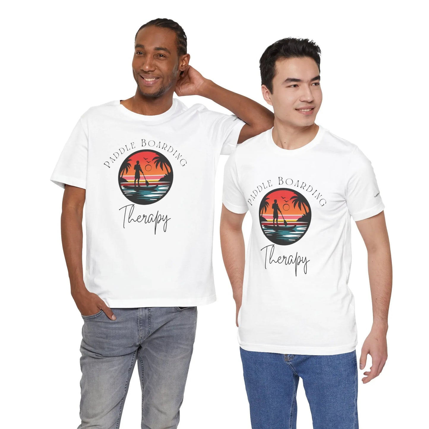 Paddle Boarding Therapy Tee, Relaxation Shirt, Beach Lover Gift, Summer Vibes Clothing, Outdoor Adventure T-Shirt, Water Sports Apparel Printify