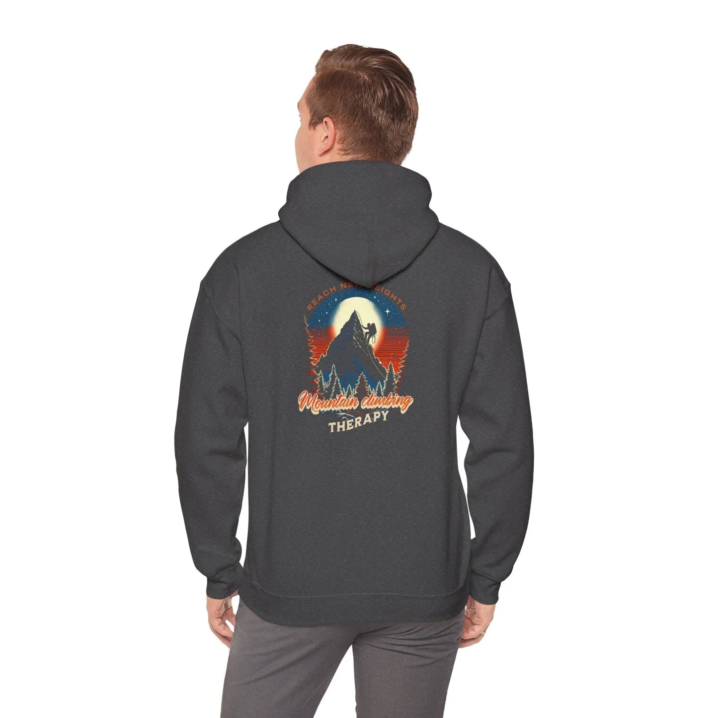 Outdoor Adventure Therapy Hoodie, Motivational Sweatshirt, Gift for Hikers, Camping Apparel, Cozy Casual Wear Printify