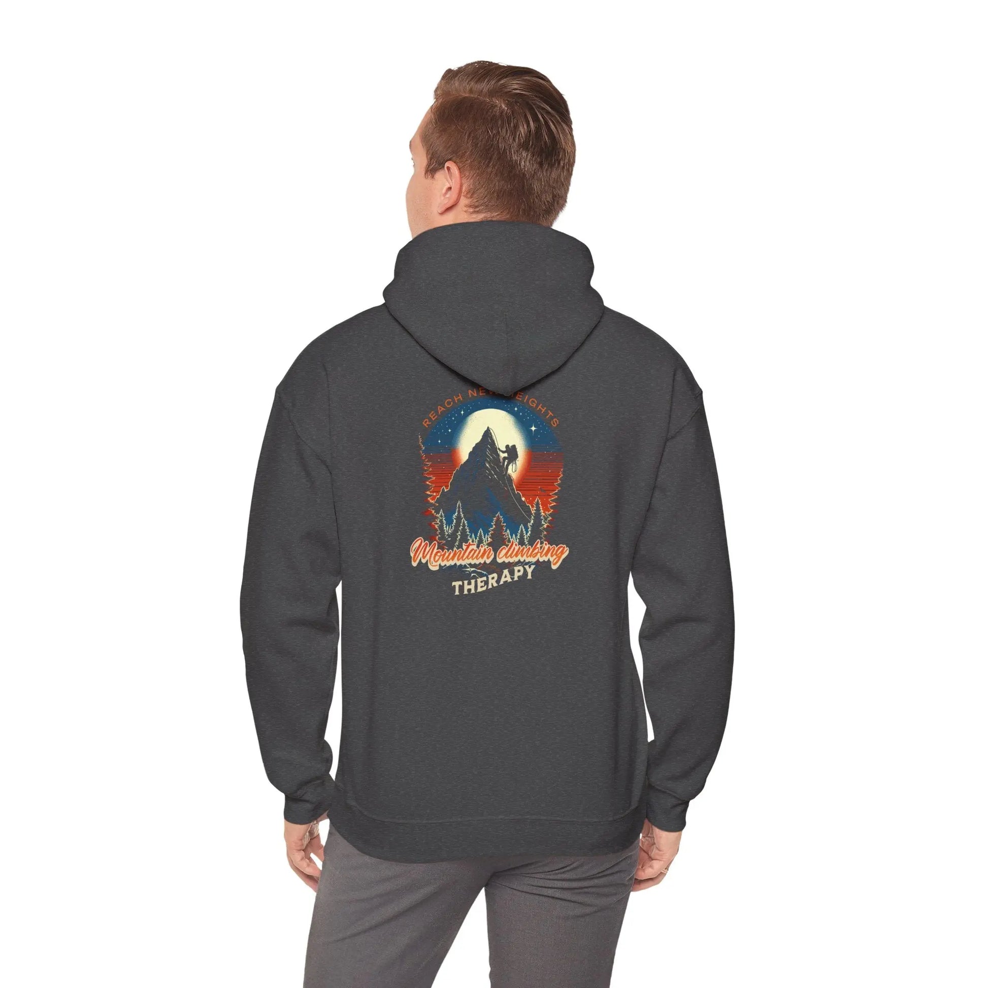 Outdoor Adventure Therapy Hoodie, Motivational Sweatshirt, Gift for Hikers, Camping Apparel, Cozy Casual Wear Printify