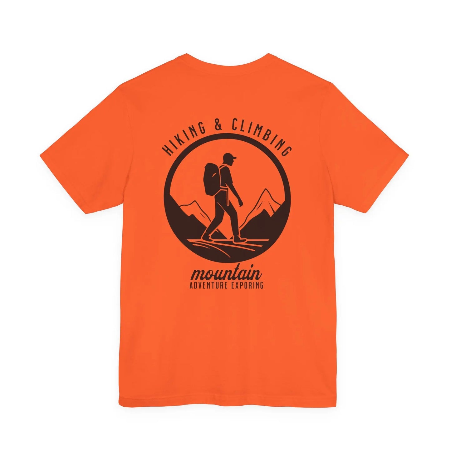 Hiking & Climbing Mountain T-Shirt — Outdoor Adventure Tee with Hiker Graphic Printify