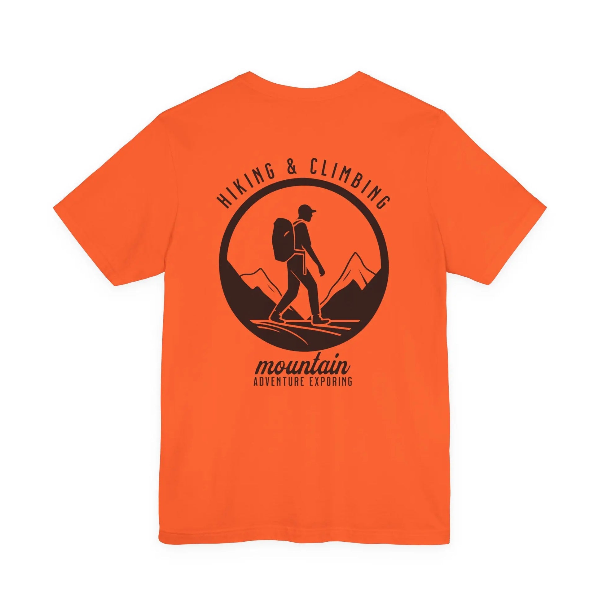 Hiking & Climbing Mountain T-Shirt — Outdoor Adventure Tee with Hiker Graphic Printify