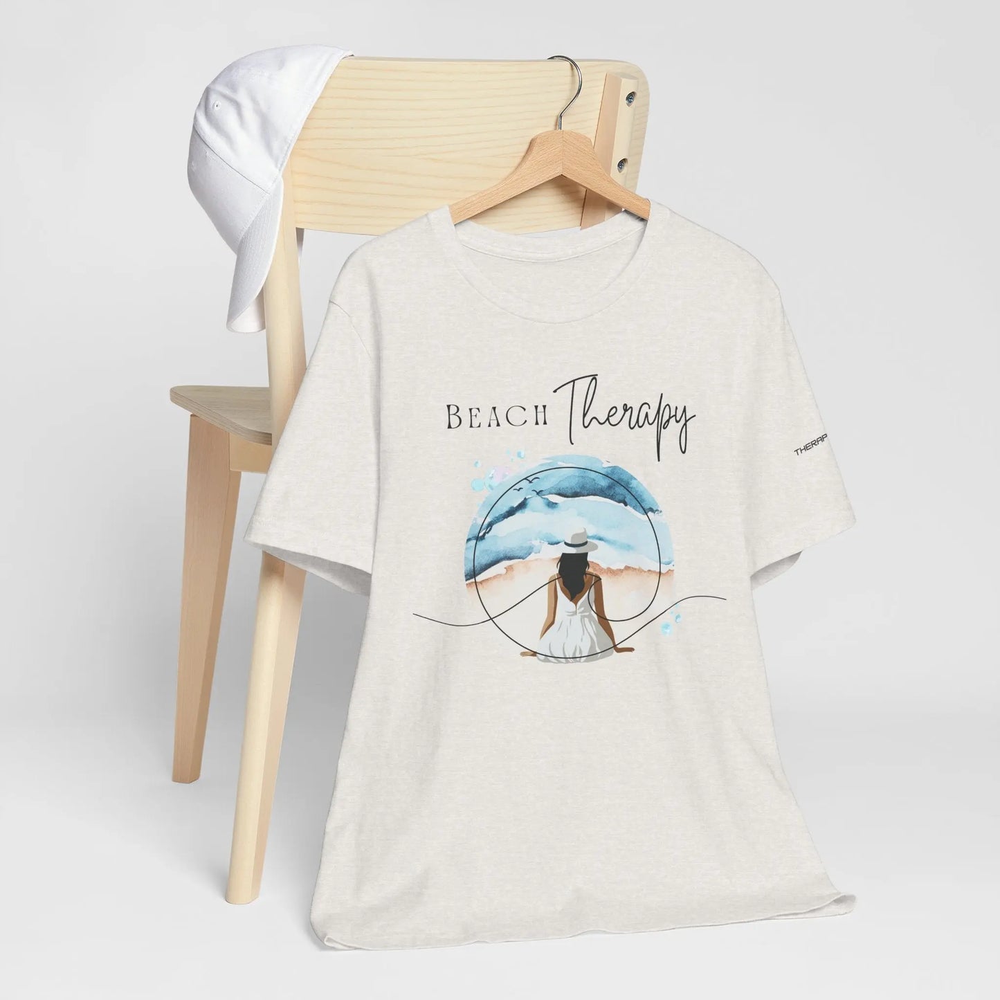 Beach Therapy Tee, Summer T-Shirt, Relaxation Shirt, Beach Vibes Apparel, Vacation Wear, Travel Clothes Printify