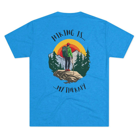 Hiking Is My Therapy T-Shirt – Outdoor Hiking Graphic Tee Printify