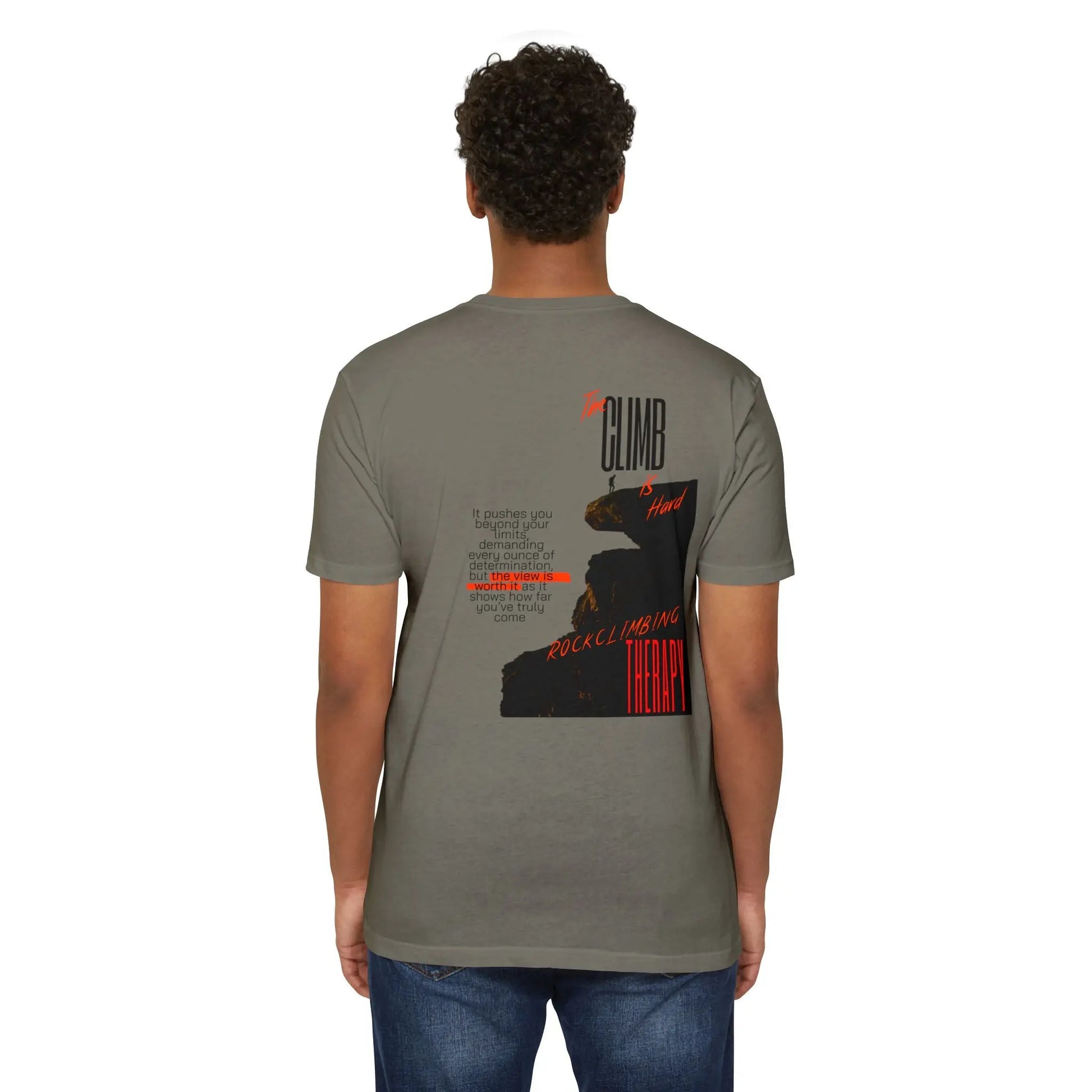 Inspirational Quote Unisex Heavy Cotton Tee, Motivational T-Shirt, Gift for Climbers, Outdoor Adventure Apparel, Casual Everyday Wear Printify