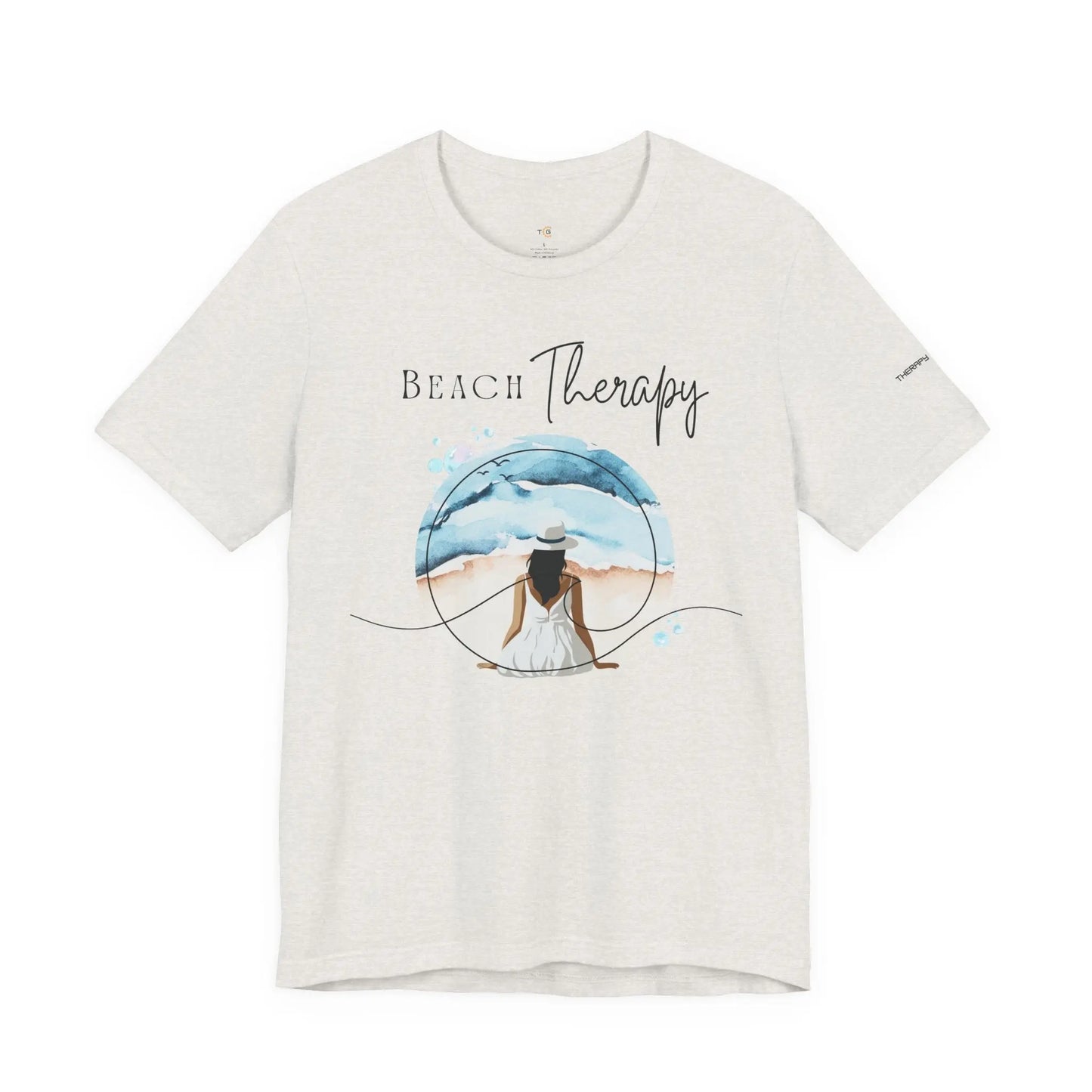 Beach Therapy Tee, Summer T-Shirt, Relaxation Shirt, Beach Vibes Apparel, Vacation Wear, Travel Clothes Printify