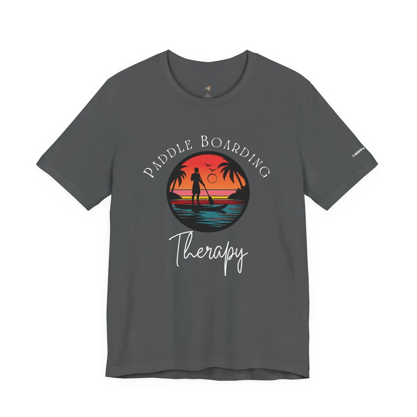 Paddle Boarding Therapy Tee, Relaxation Shirt, Beach Lover Gift, Summer Vibes Clothing, Outdoor Adventure T-Shirt, Water Sports Apparel Printify
