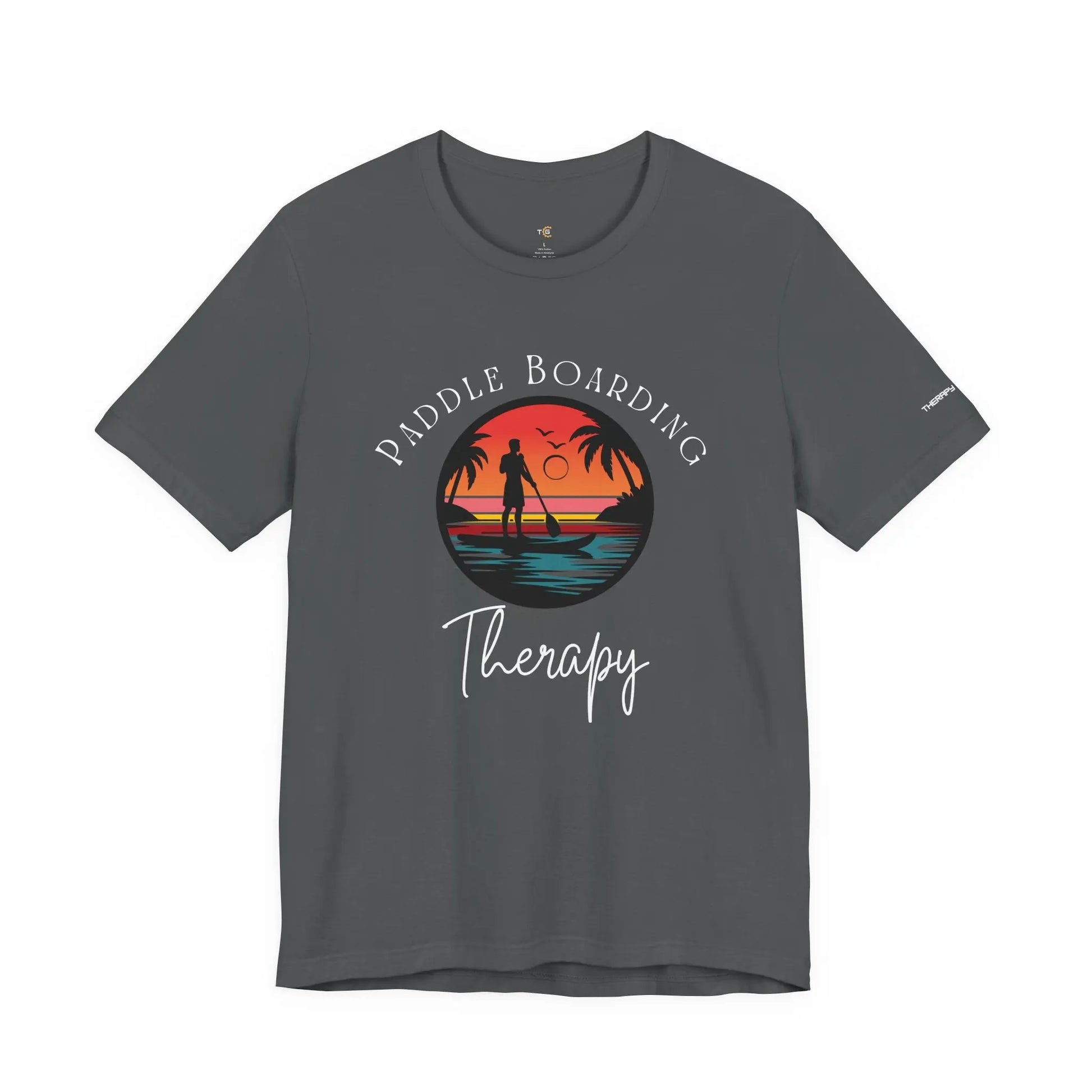 Paddle Boarding Therapy Tee, Relaxation Shirt, Beach Lover Gift, Summer Vibes Clothing, Outdoor Adventure T-Shirt, Water Sports Apparel Printify