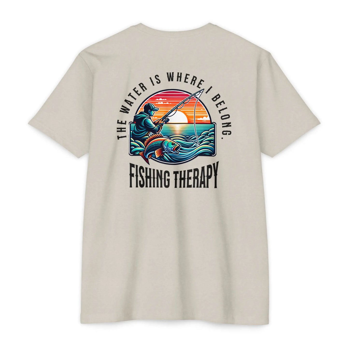 Fishing Therapy T-Shirt, Unisex Tee for Fishermen, Gift for Anglers, Summer Apparel, Outdoor Adventure Wear, Casual Fishing Shirt Printify