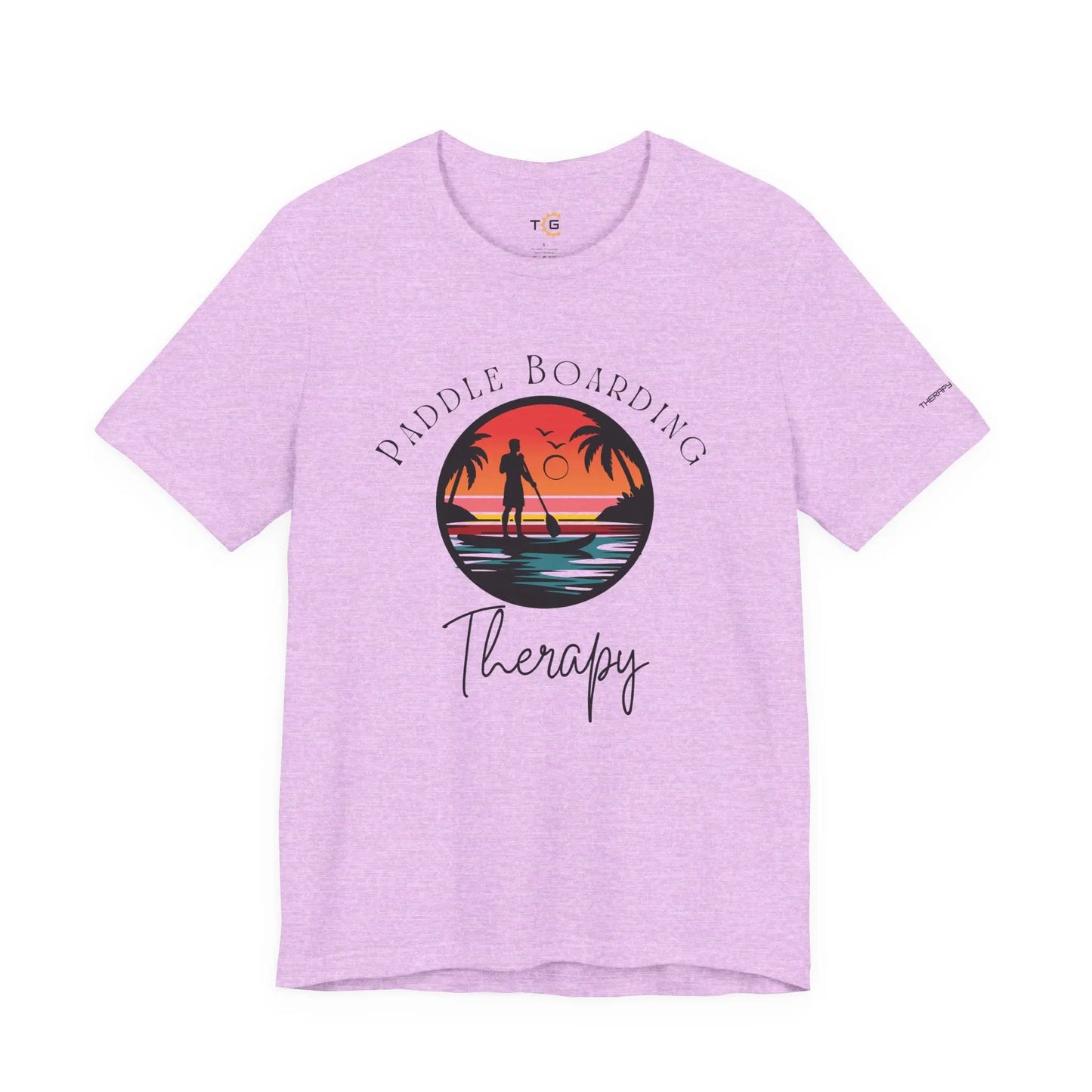 Paddle Boarding Therapy Tee, Relaxation Shirt, Beach Lover Gift, Summer Vibes Clothing, Outdoor Adventure T-Shirt, Water Sports Apparel Printify