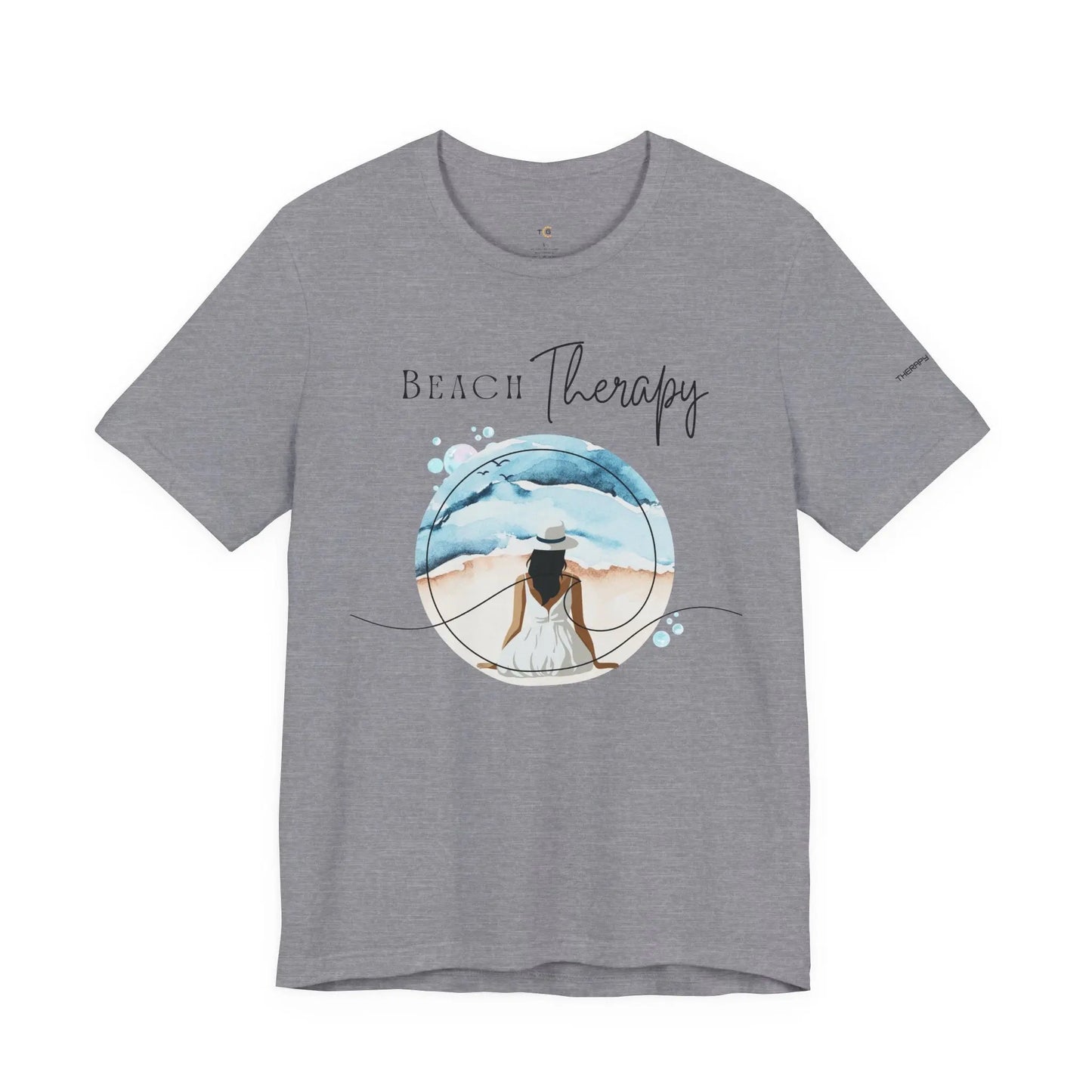Beach Therapy Tee, Summer T-Shirt, Relaxation Shirt, Beach Vibes Apparel, Vacation Wear, Travel Clothes Printify