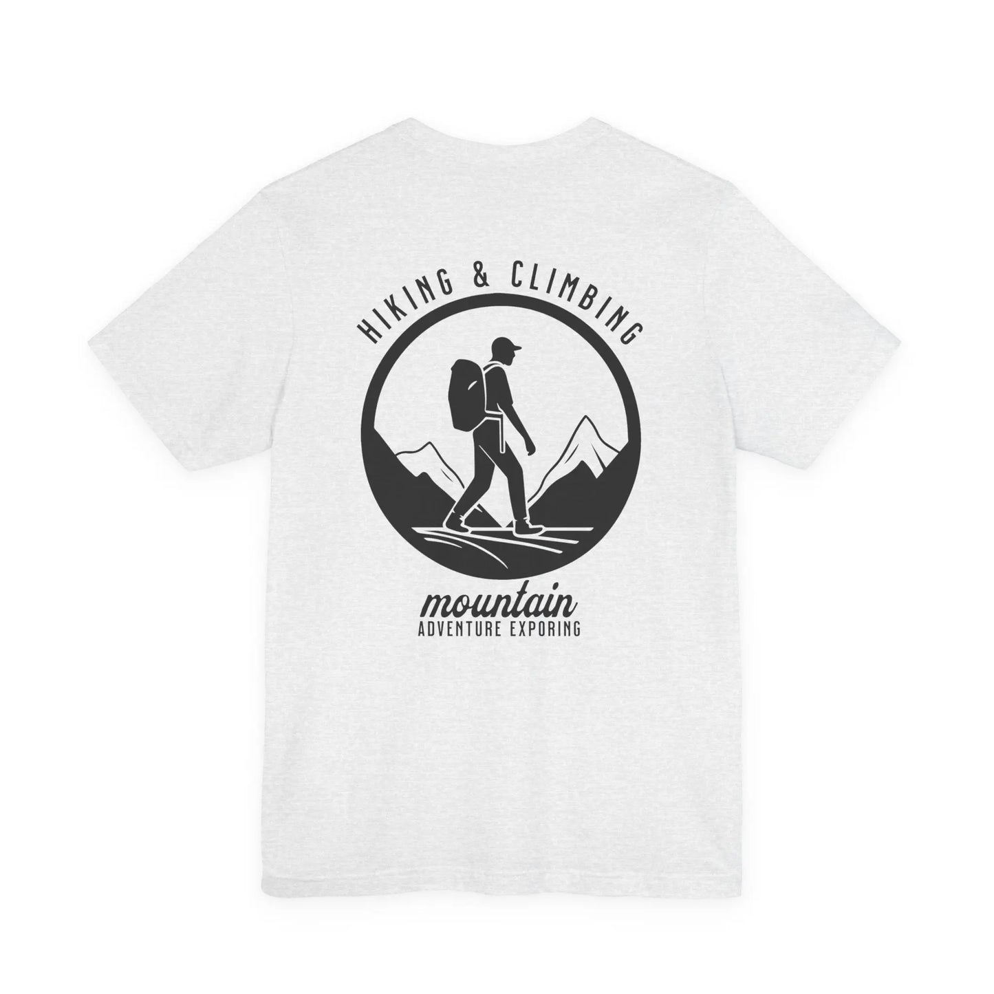 Hiking & Climbing Mountain T-Shirt — Outdoor Adventure Tee with Hiker Graphic Printify