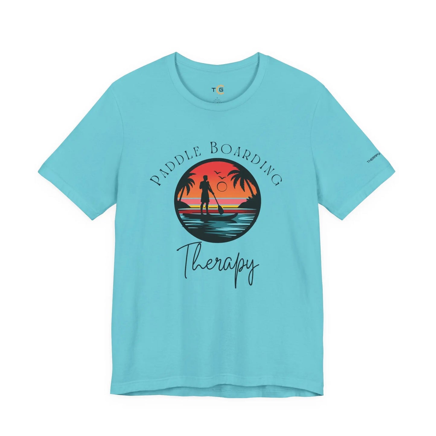 Paddle Boarding Therapy Tee, Relaxation Shirt, Beach Lover Gift, Summer Vibes Clothing, Outdoor Adventure T-Shirt, Water Sports Apparel Printify