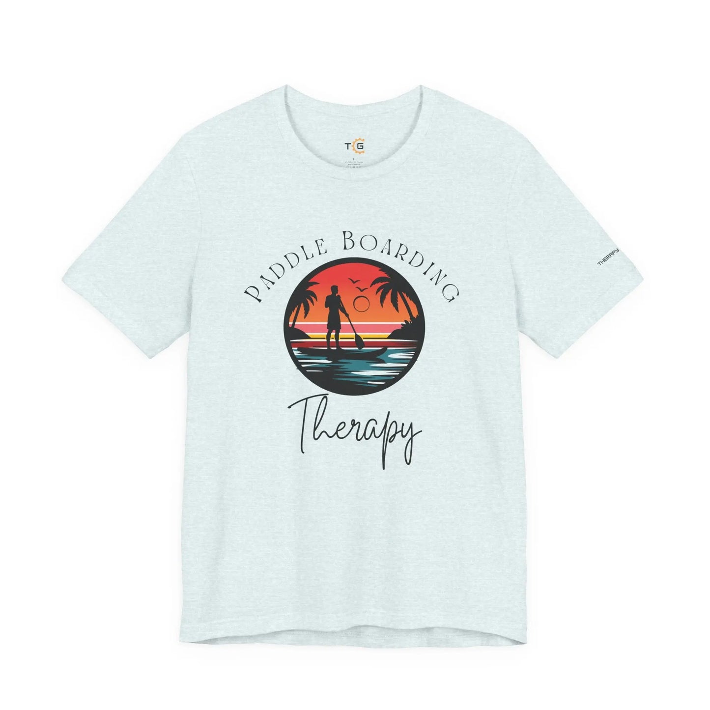 Paddle Boarding Therapy Tee, Relaxation Shirt, Beach Lover Gift, Summer Vibes Clothing, Outdoor Adventure T-Shirt, Water Sports Apparel Printify