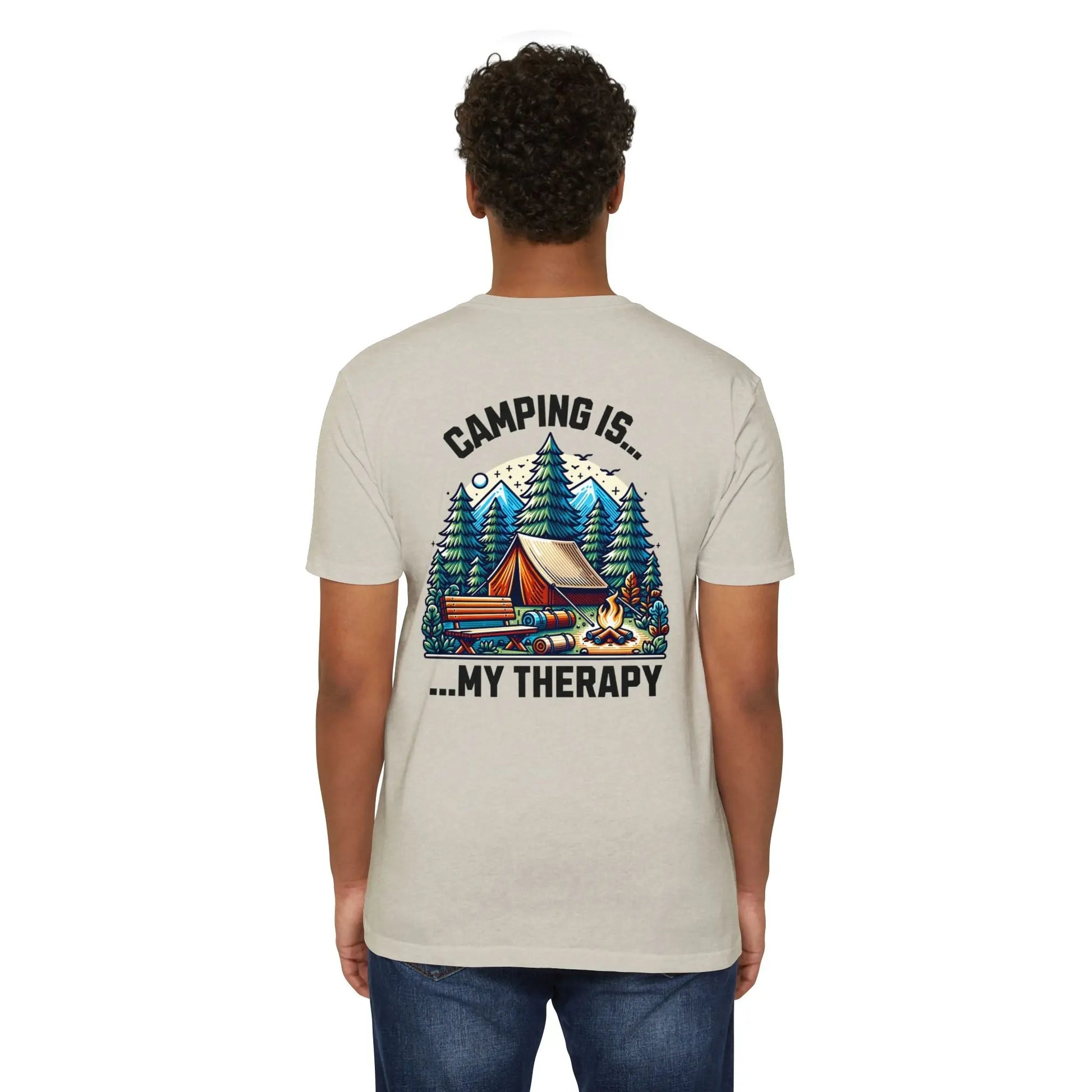 Camping Therapy Unisex T-Shirt | Nature Lover Gift | Adventure Tee | Outdoor Activities Shirt | Perfect for Camping Enthusiasts Printify