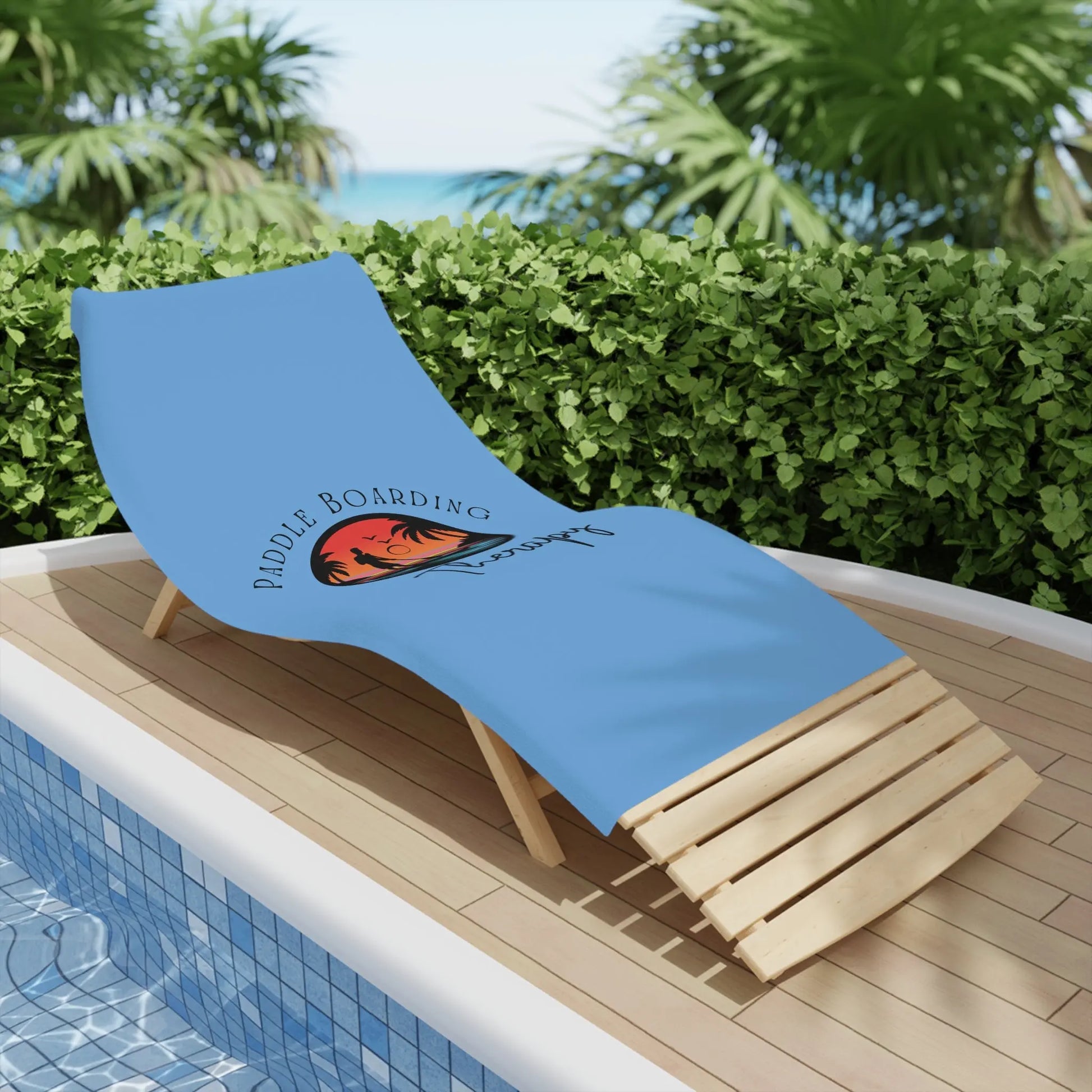Paddle Boarding Therapy Beach Towel - Perfect for Summer Fun Printify