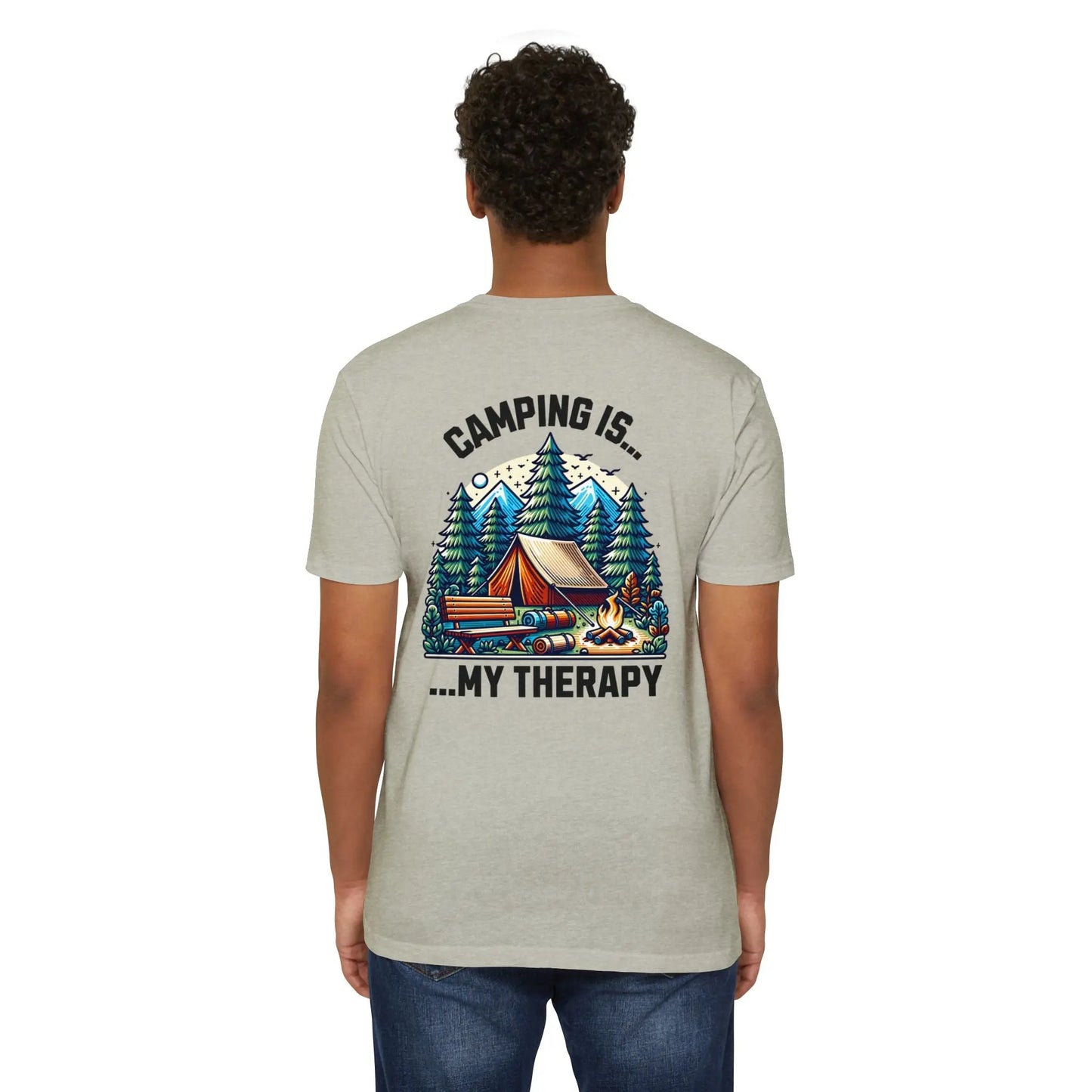 Camping Therapy Unisex T-Shirt | Nature Lover Gift | Adventure Tee | Outdoor Activities Shirt | Perfect for Camping Enthusiasts Printify