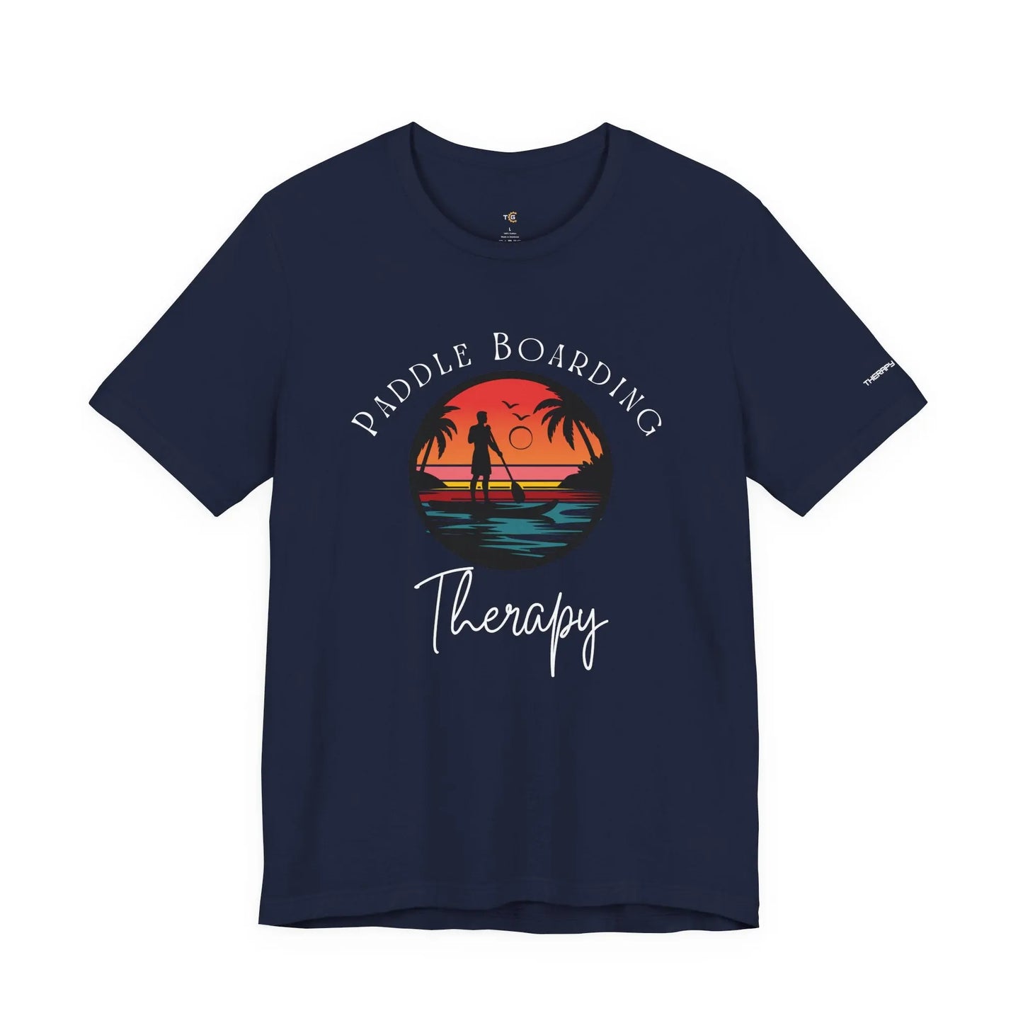 Paddle Boarding Therapy Tee, Relaxation Shirt, Beach Lover Gift, Summer Vibes Clothing, Outdoor Adventure T-Shirt, Water Sports Apparel Printify