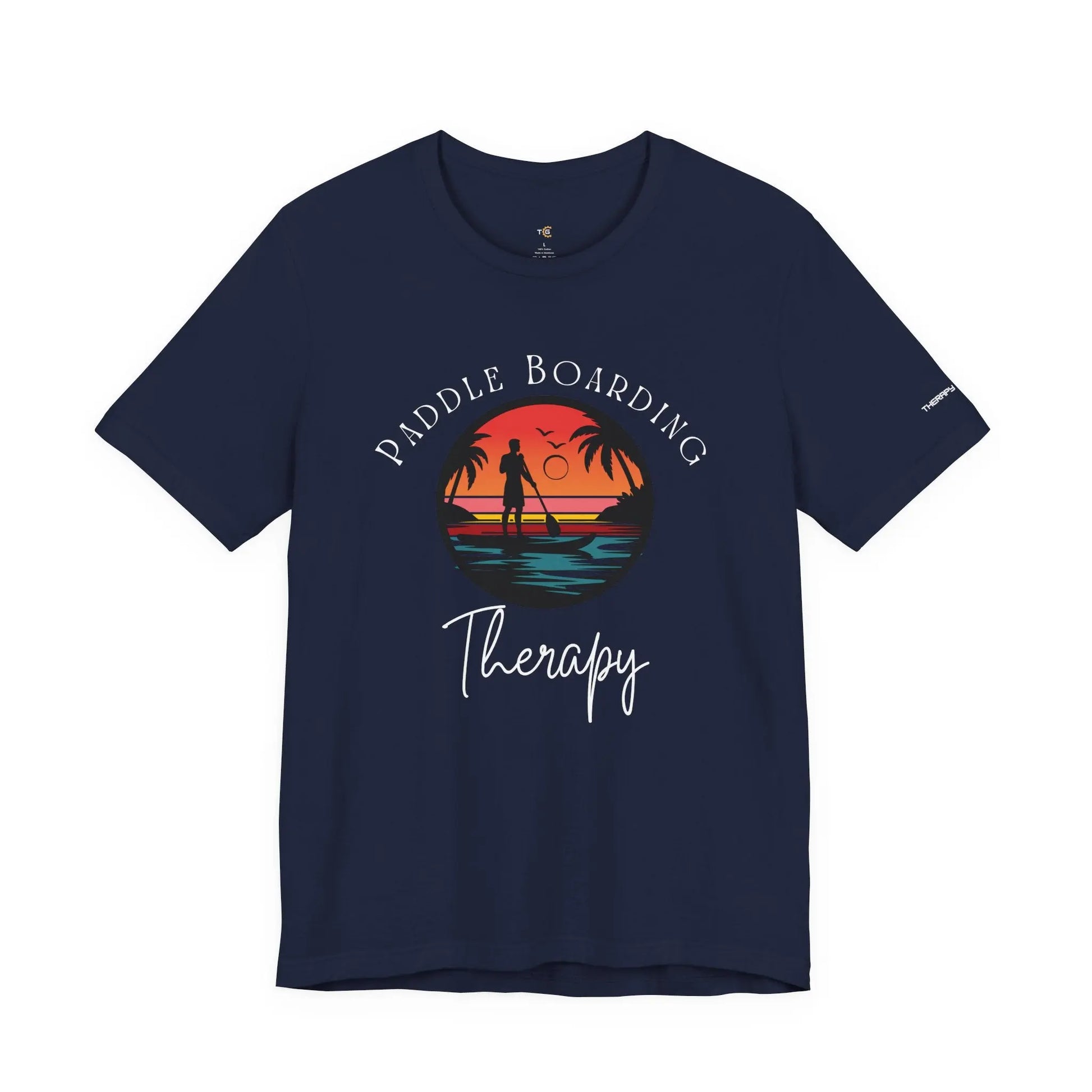 Paddle Boarding Therapy Tee, Relaxation Shirt, Beach Lover Gift, Summer Vibes Clothing, Outdoor Adventure T-Shirt, Water Sports Apparel Printify