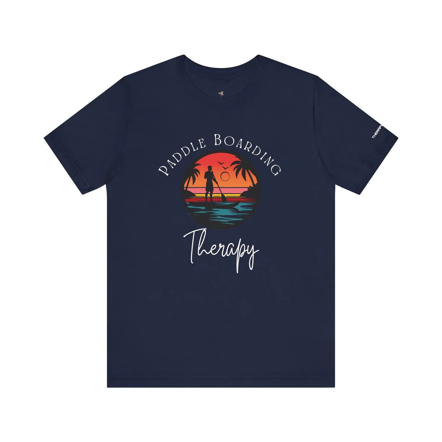 Paddle Boarding Therapy Tee, Relaxation Shirt, Beach Lover Gift, Summer Vibes Clothing, Outdoor Adventure T-Shirt, Water Sports Apparel Printify