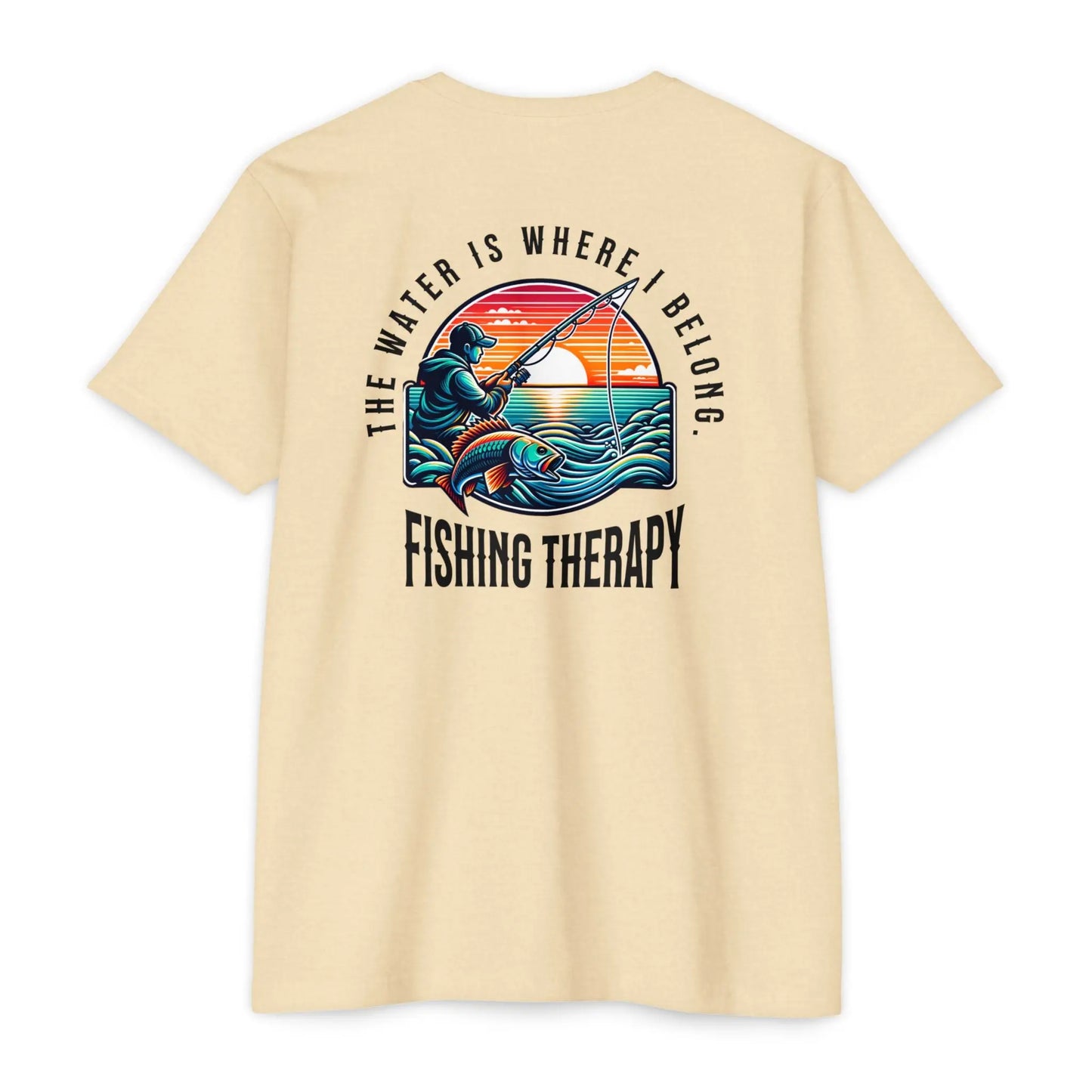 Fishing Therapy T-Shirt, Unisex Tee for Fishermen, Gift for Anglers, Summer Apparel, Outdoor Adventure Wear, Casual Fishing Shirt Printify