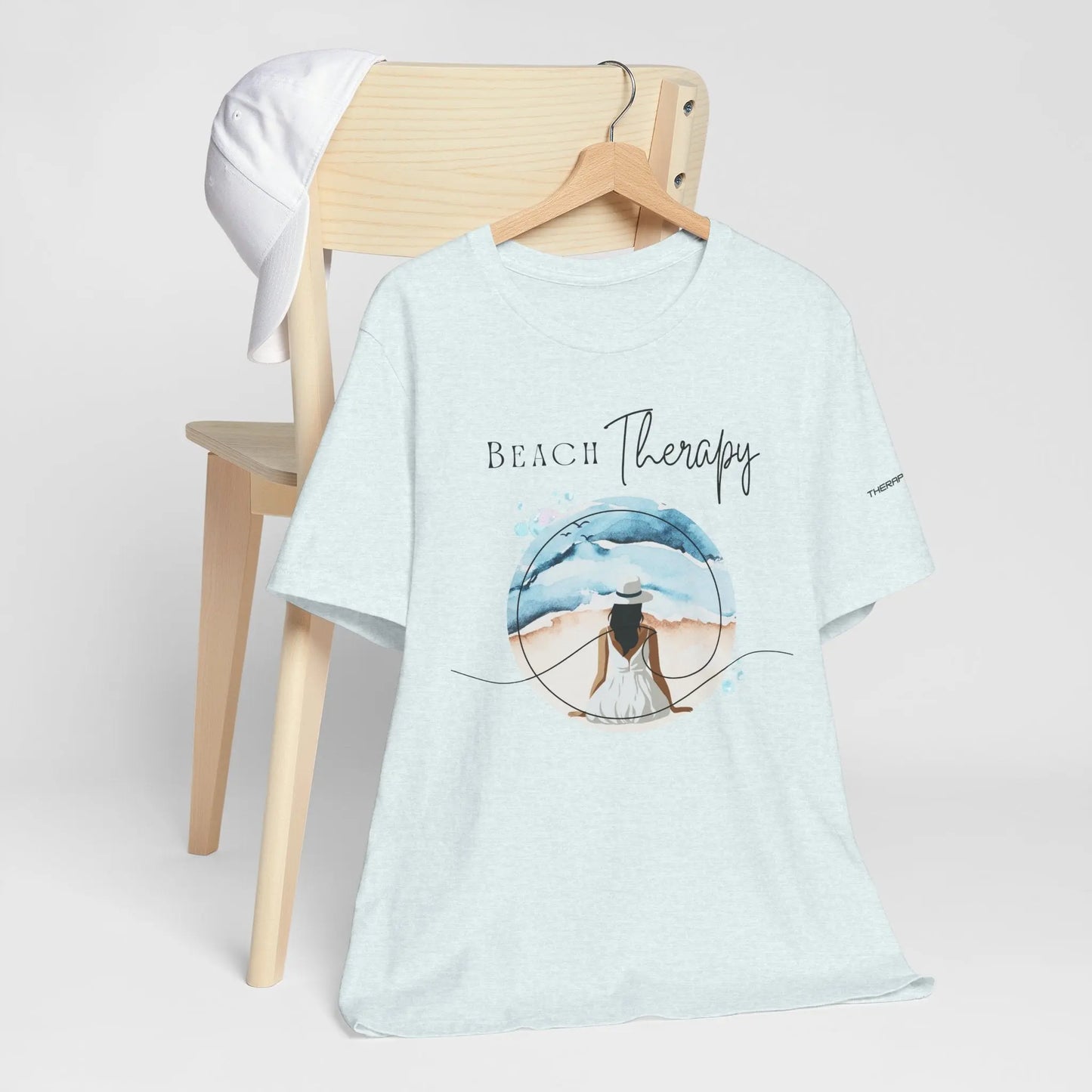Beach Therapy Tee, Summer T-Shirt, Relaxation Shirt, Beach Vibes Apparel, Vacation Wear, Travel Clothes Printify