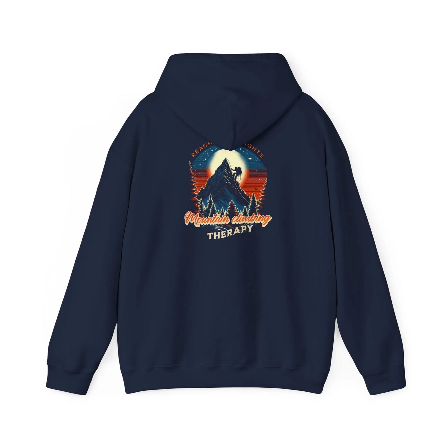 Outdoor Adventure Therapy Hoodie, Motivational Sweatshirt, Gift for Hikers, Camping Apparel, Cozy Casual Wear Printify