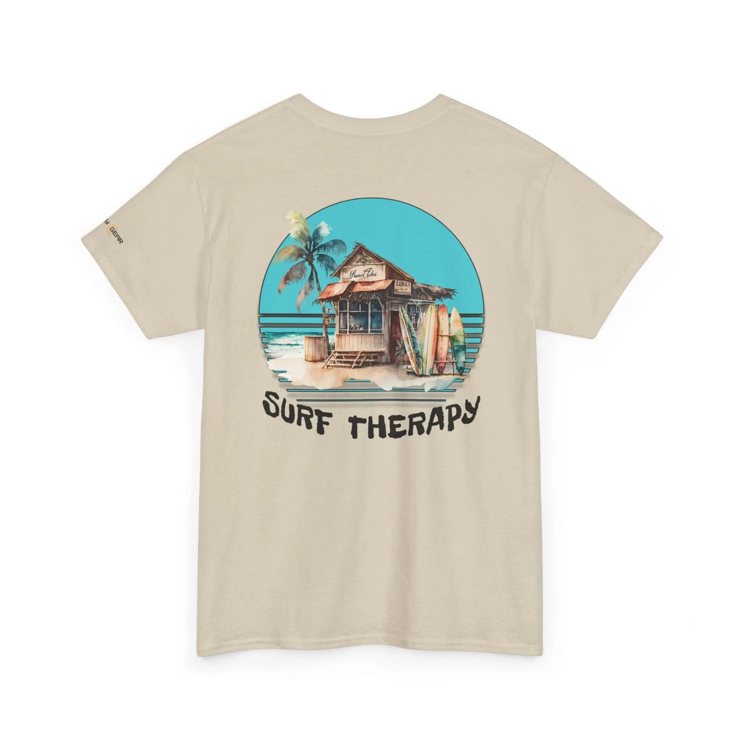 Surf Therapy Unisex Heavy Cotton Tee - Beach Vibes Clothing, Summer Casual Wear, Gift for Surfers Printify