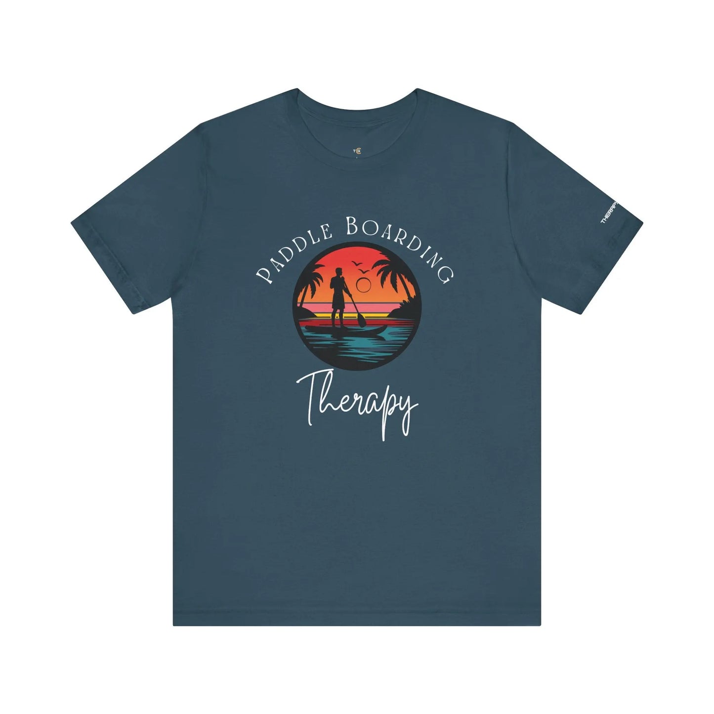 Paddle Boarding Therapy Tee, Relaxation Shirt, Beach Lover Gift, Summer Vibes Clothing, Outdoor Adventure T-Shirt, Water Sports Apparel Printify